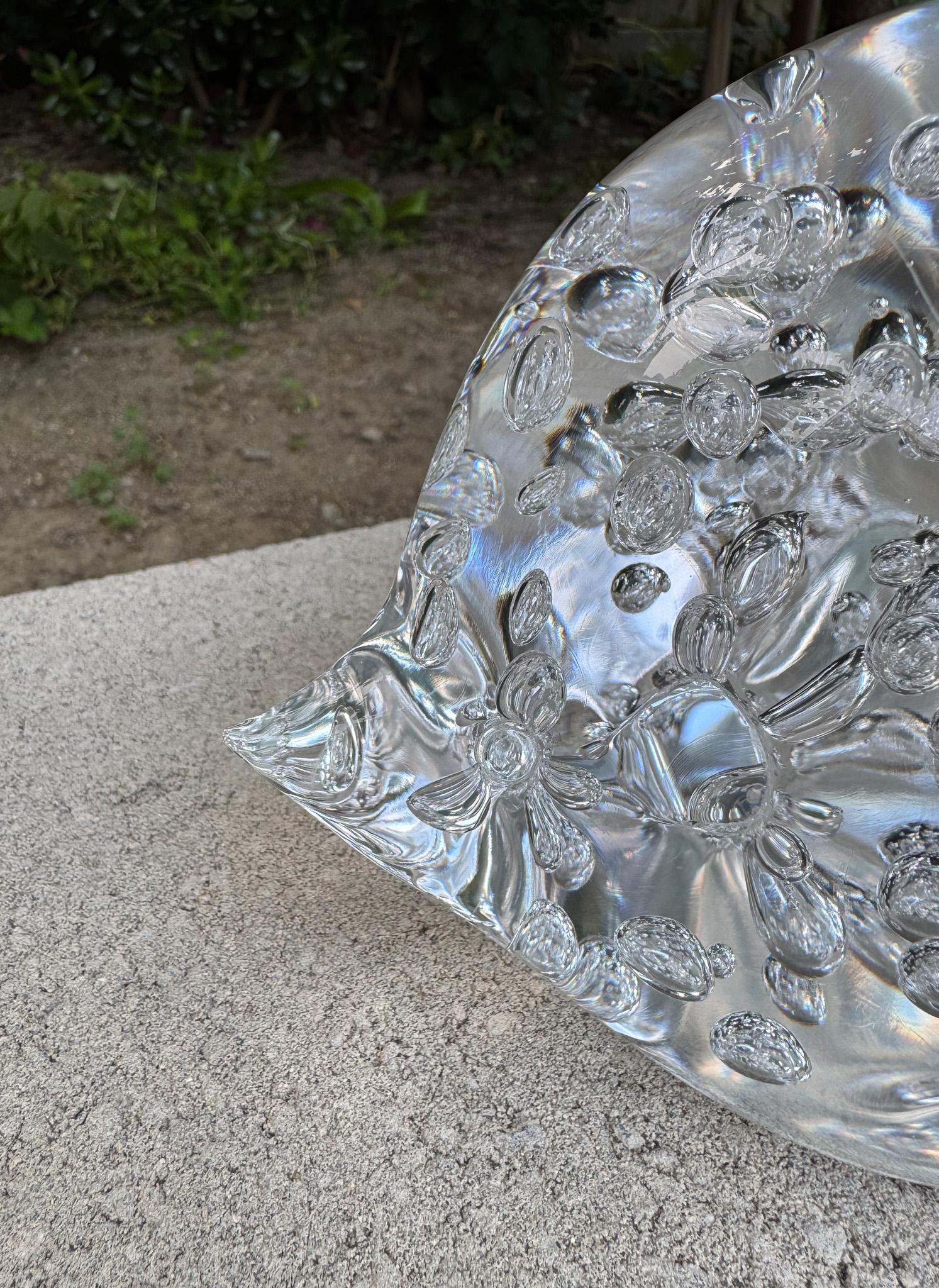 Seguso AV Murano Glas Igel Skulptur, Italien, ca. 1965 im Angebot 13