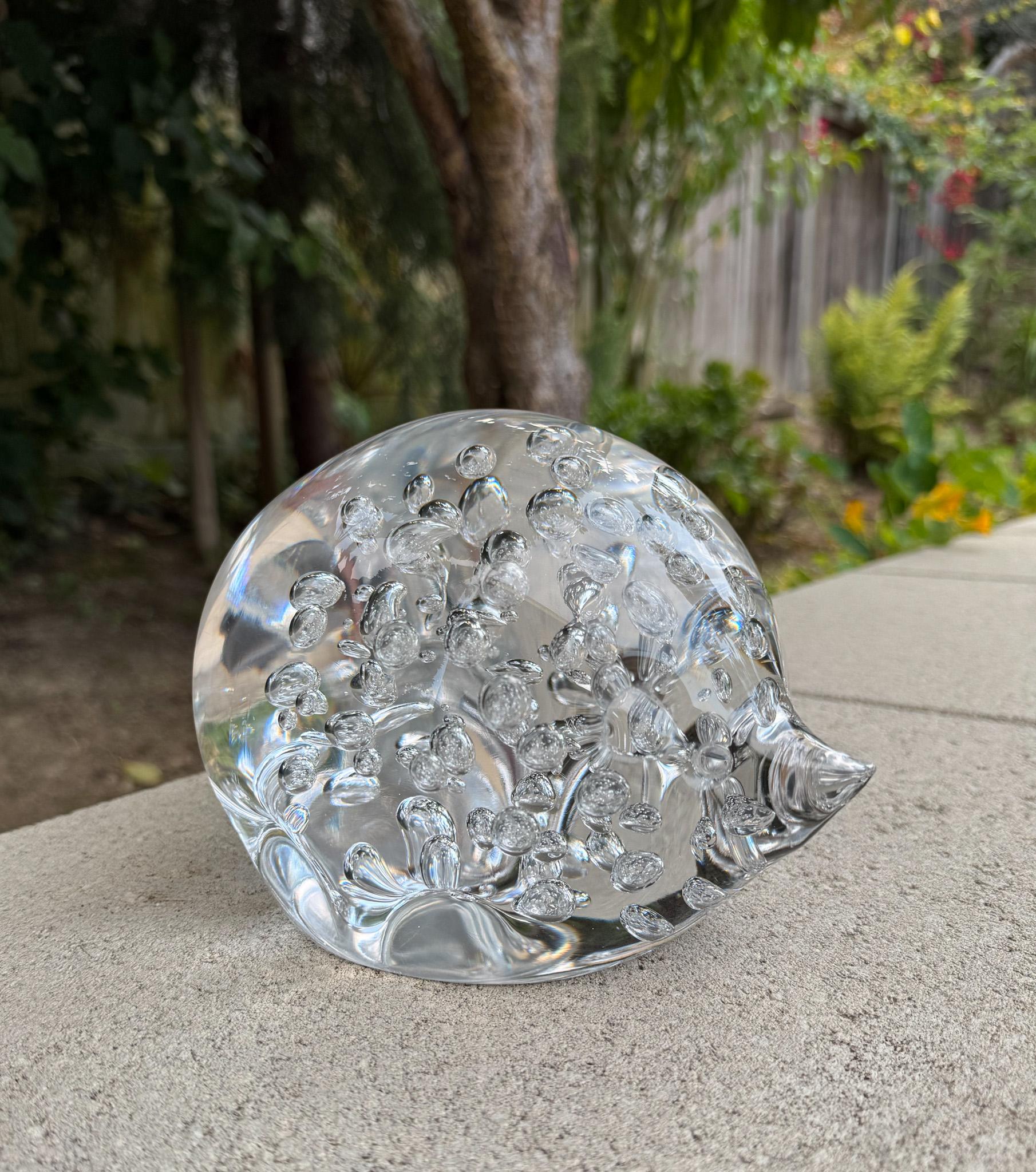 Seguso AV Murano Glas Igel Skulptur, Italien, ca. 1965 (Moderne der Mitte des Jahrhunderts) im Angebot