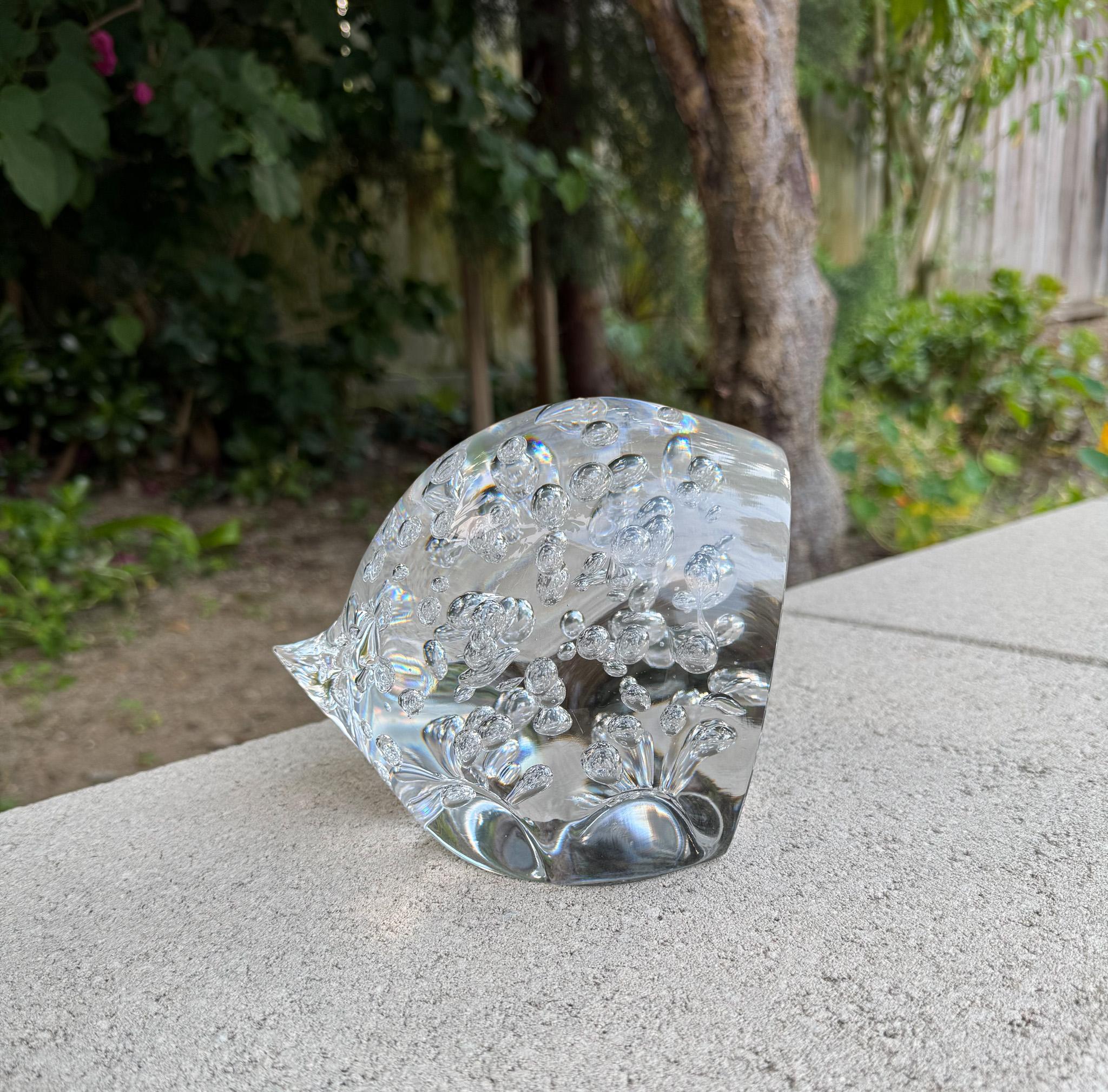 Seguso AV Murano Glas Igel Skulptur, Italien, ca. 1965 im Zustand „Gut“ im Angebot in San Juan Capistrano, CA