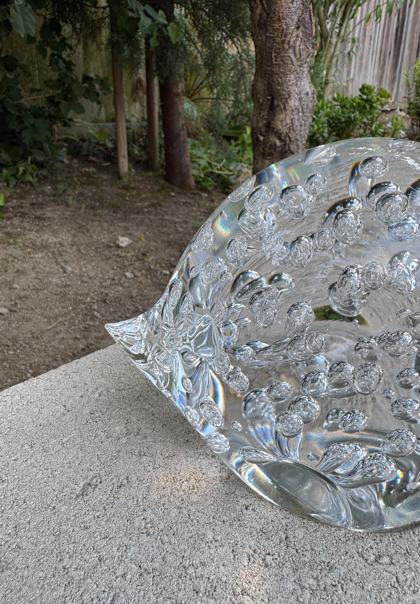 Seguso AV Murano Glas Igel Skulptur, Italien, ca. 1965 (20. Jahrhundert) im Angebot