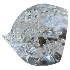 Seguso AV Murano Glass Hedgehog Sculpture, Italy, c.1965
