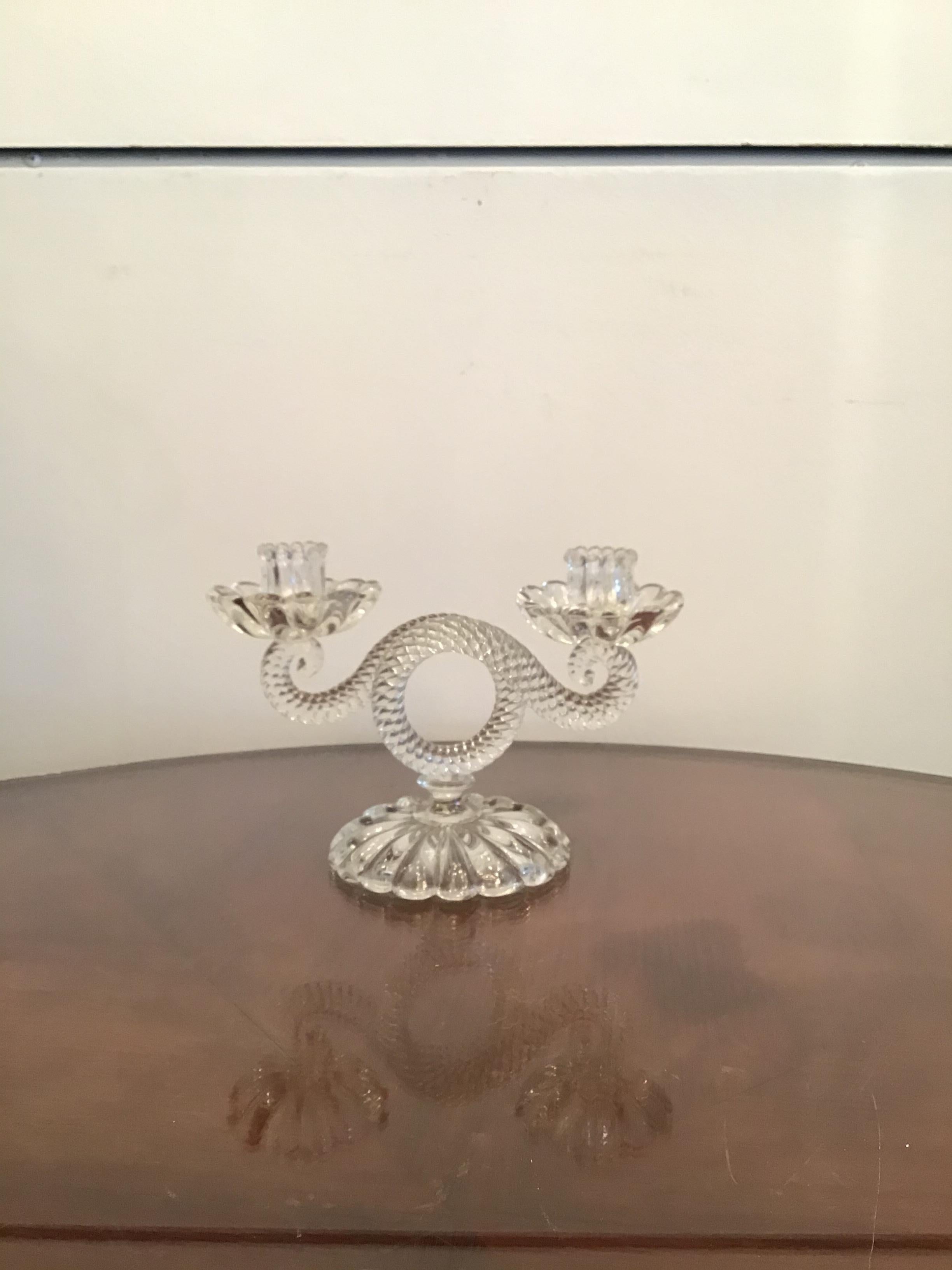 Bougeoir Seguso Verre de Murano 1930 Italie en vente 5
