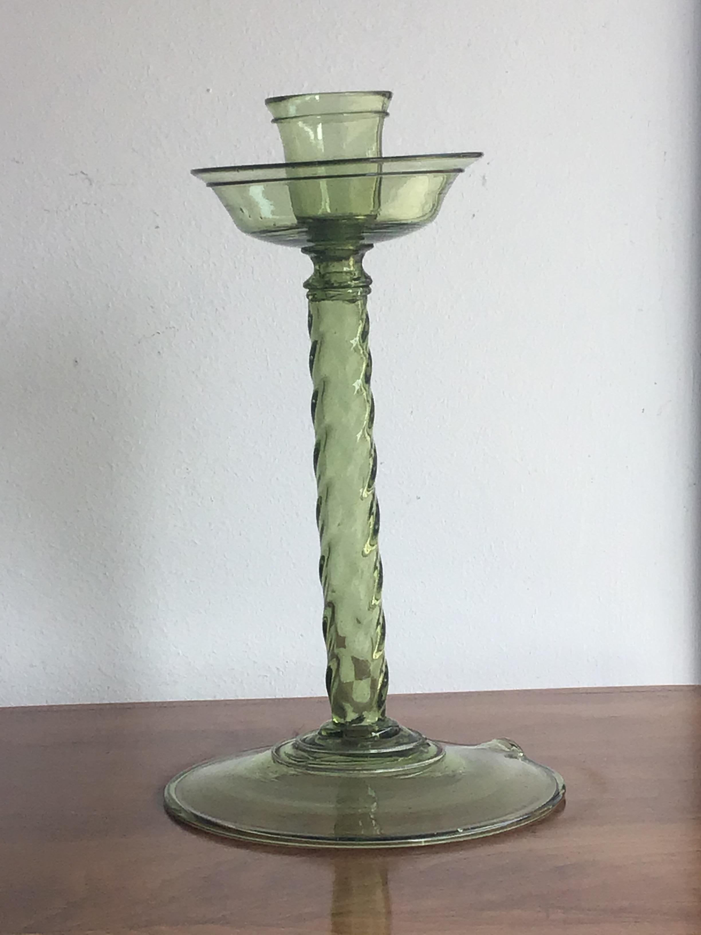Seguso Candleholder Murano Glass 1940 Italy 4