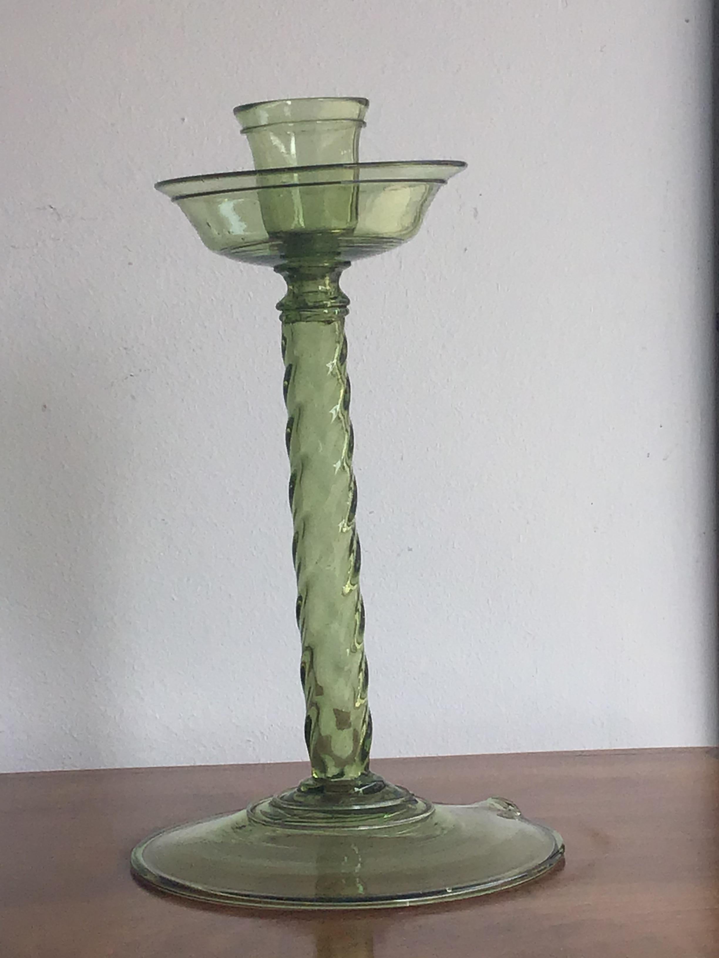 Seguso Candleholder Murano Glass 1940 Italy 6