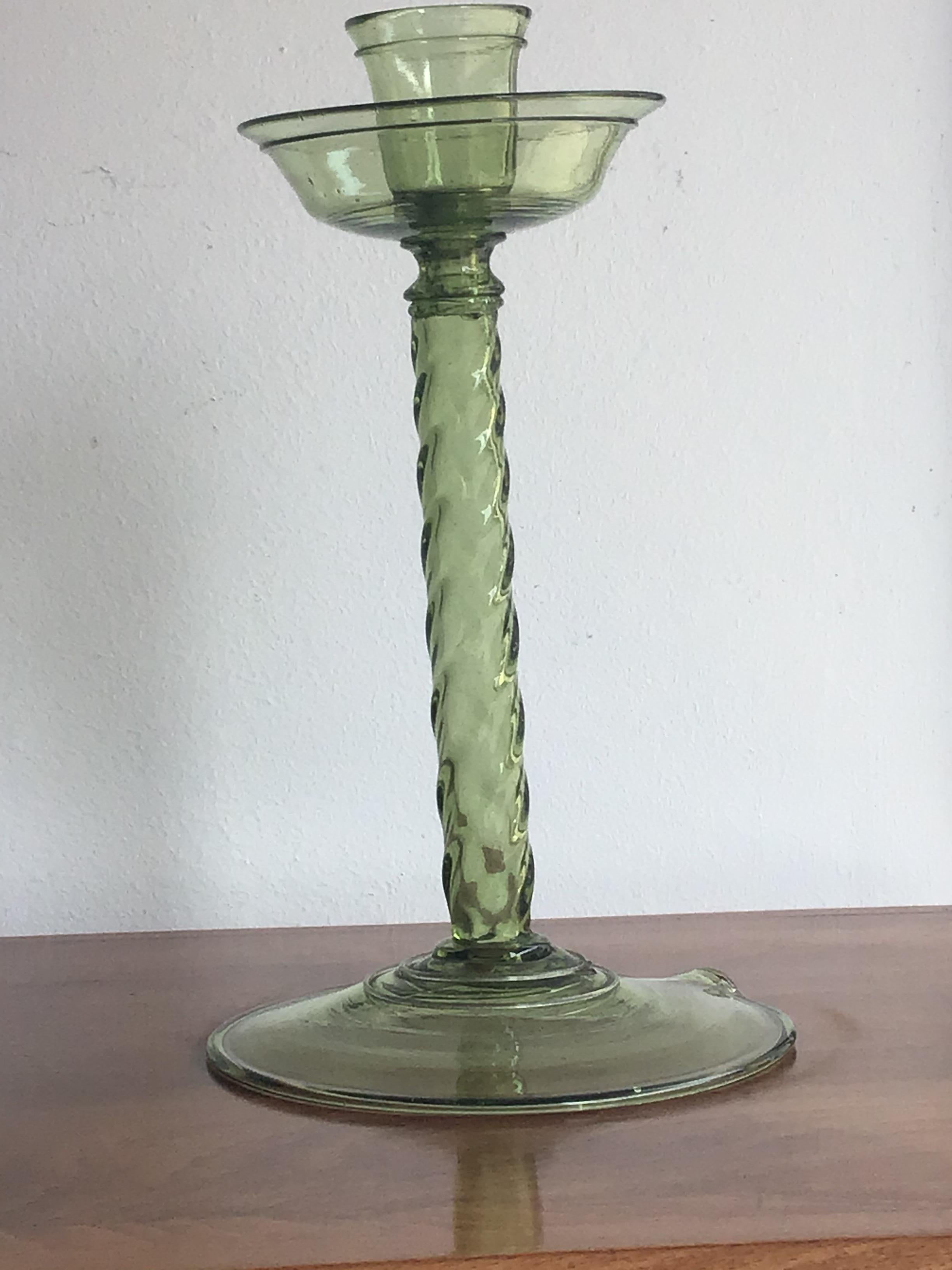 Seguso Candleholder Murano Glass 1940 Italy 7