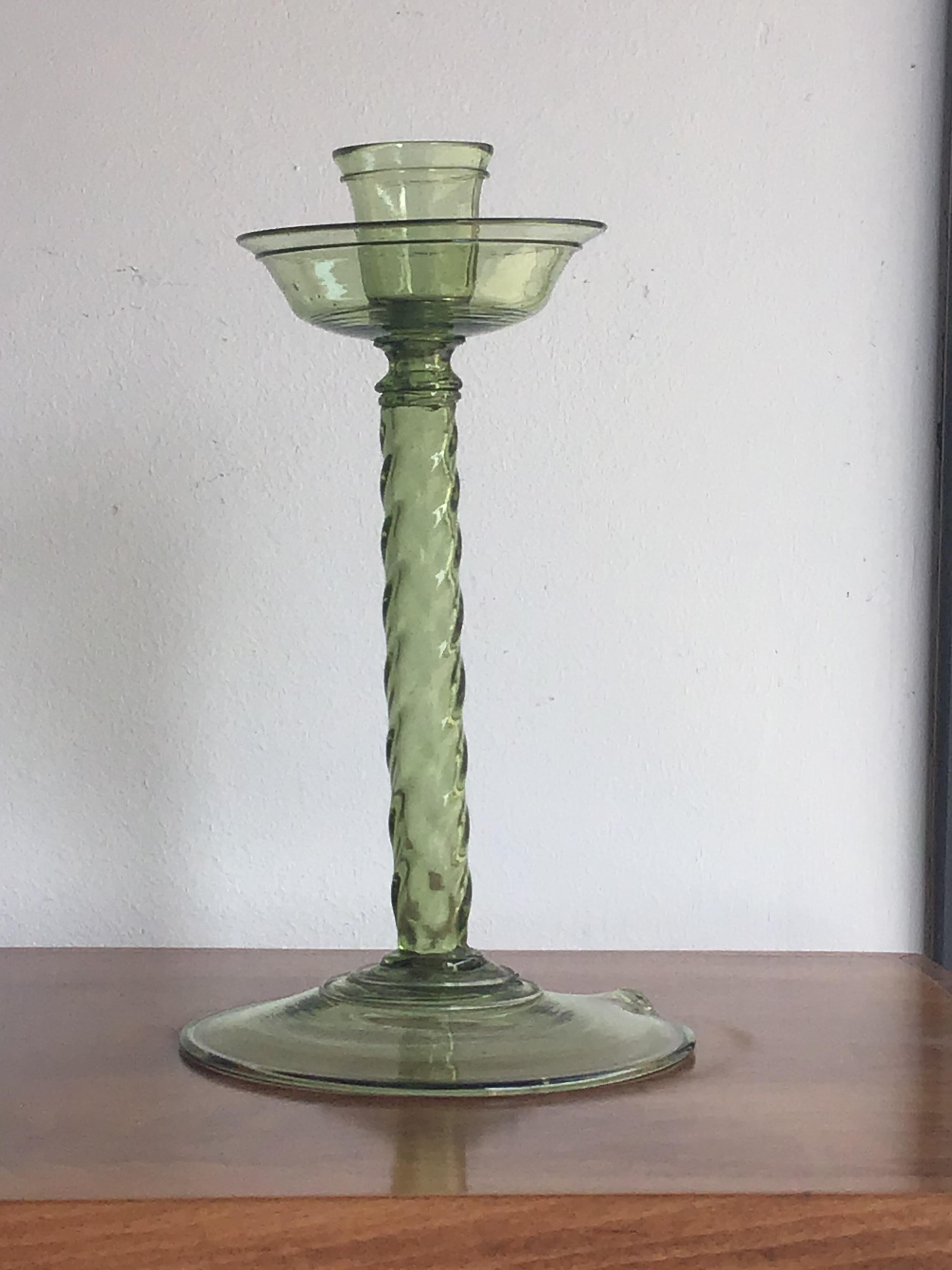 Seguso Candleholder Murano Glass 1940 Italy In Excellent Condition In Milano, IT
