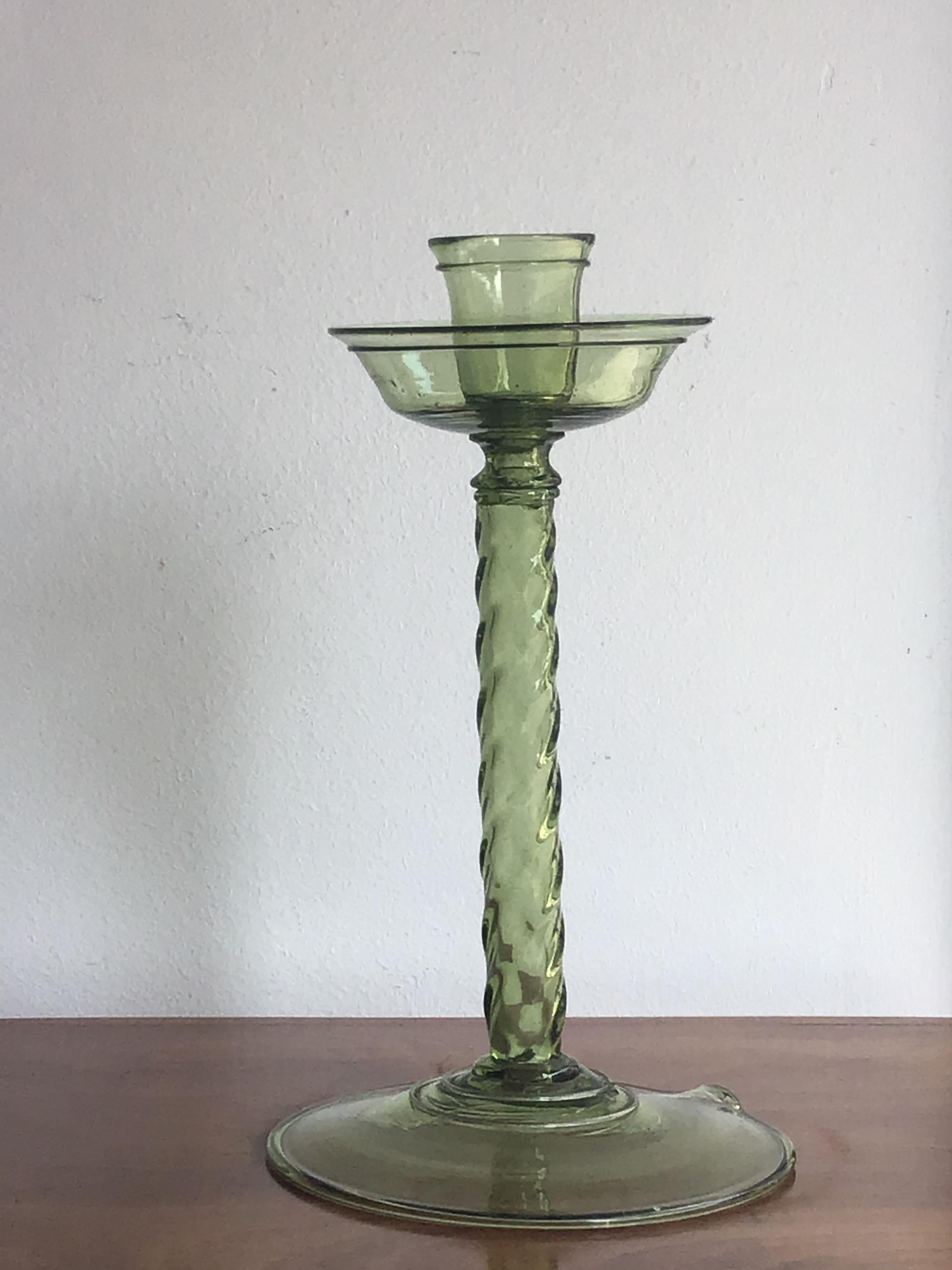 Mid-20th Century Seguso Candleholder Murano Glass 1940 Italy