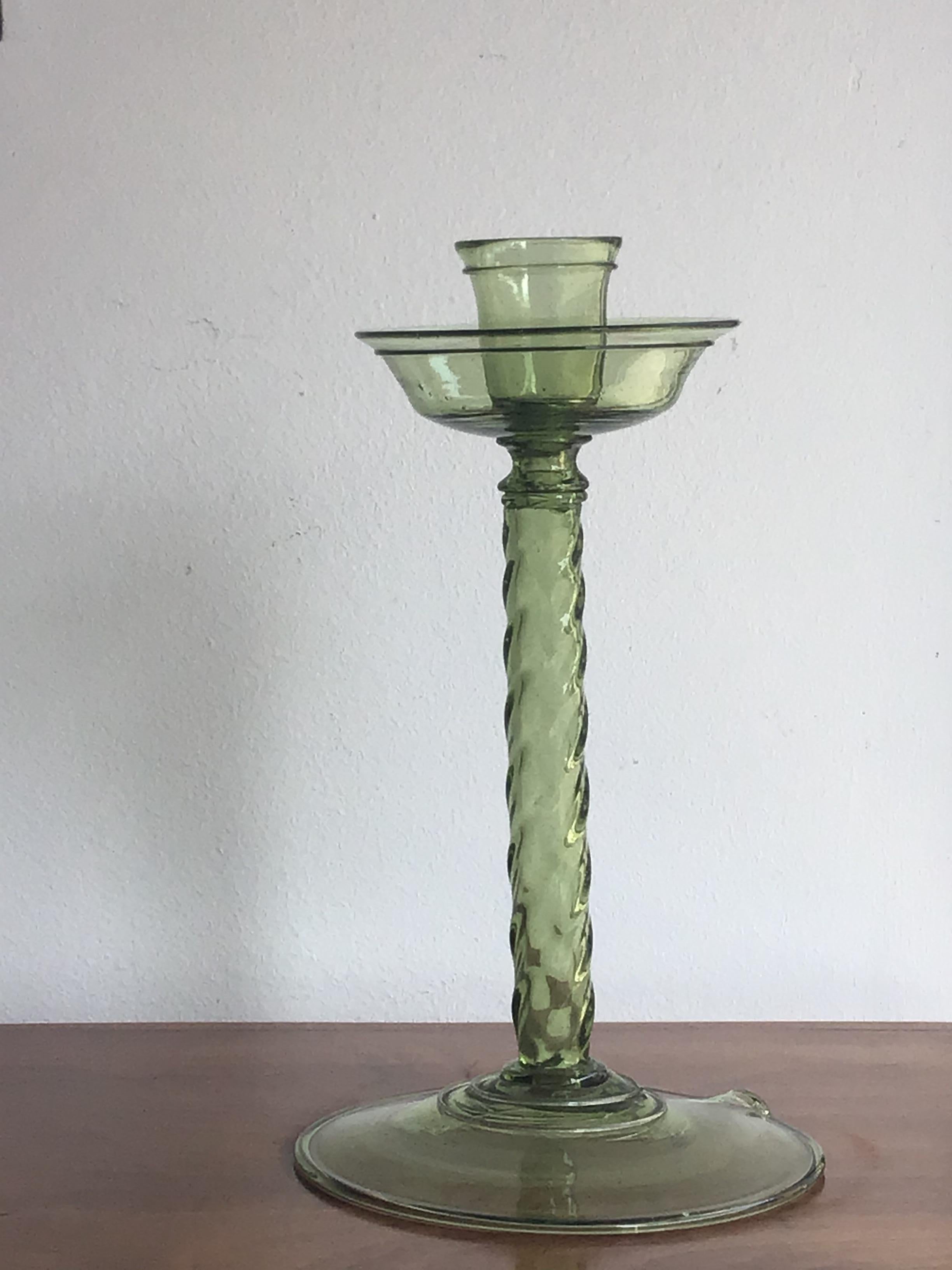 Seguso Candleholder Murano Glass 1940 Italy 1
