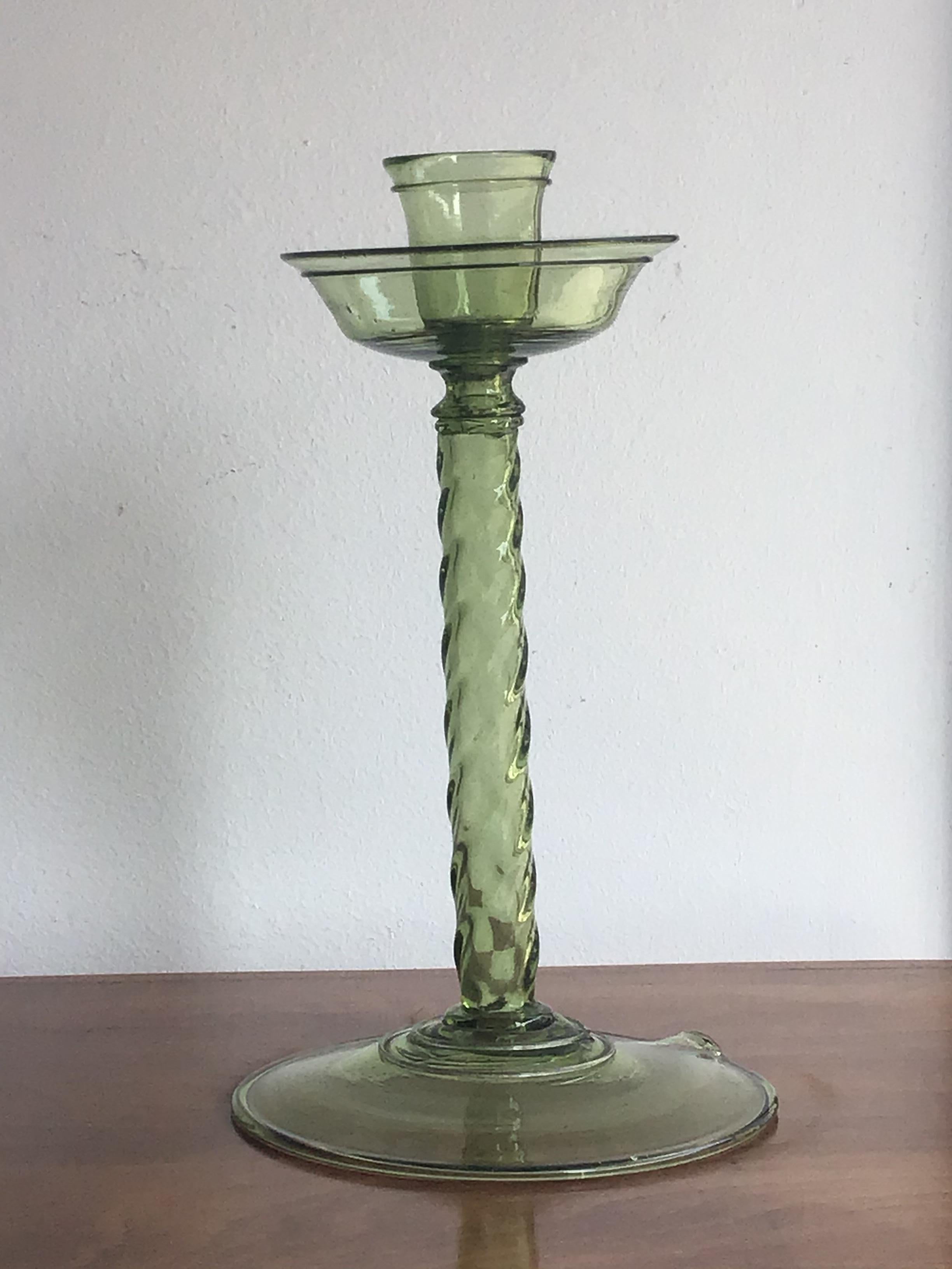 Seguso Candleholder Murano Glass 1940 Italy 2
