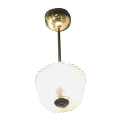 Seguso Plafón/Chandelier Latón Vidrio 1930 Italia