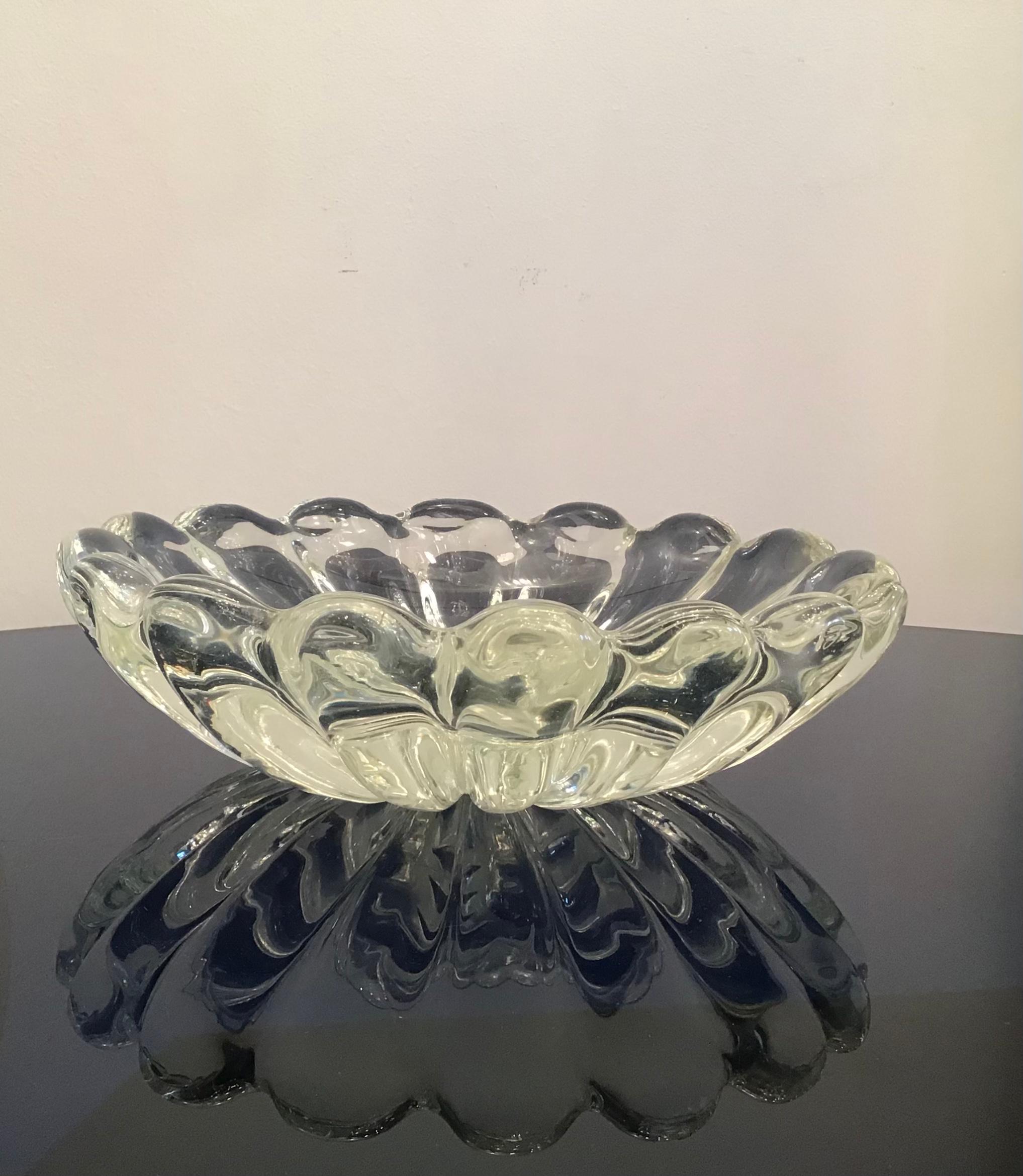 Seguso Centerpiece Murano Glass 1950, Italy 4