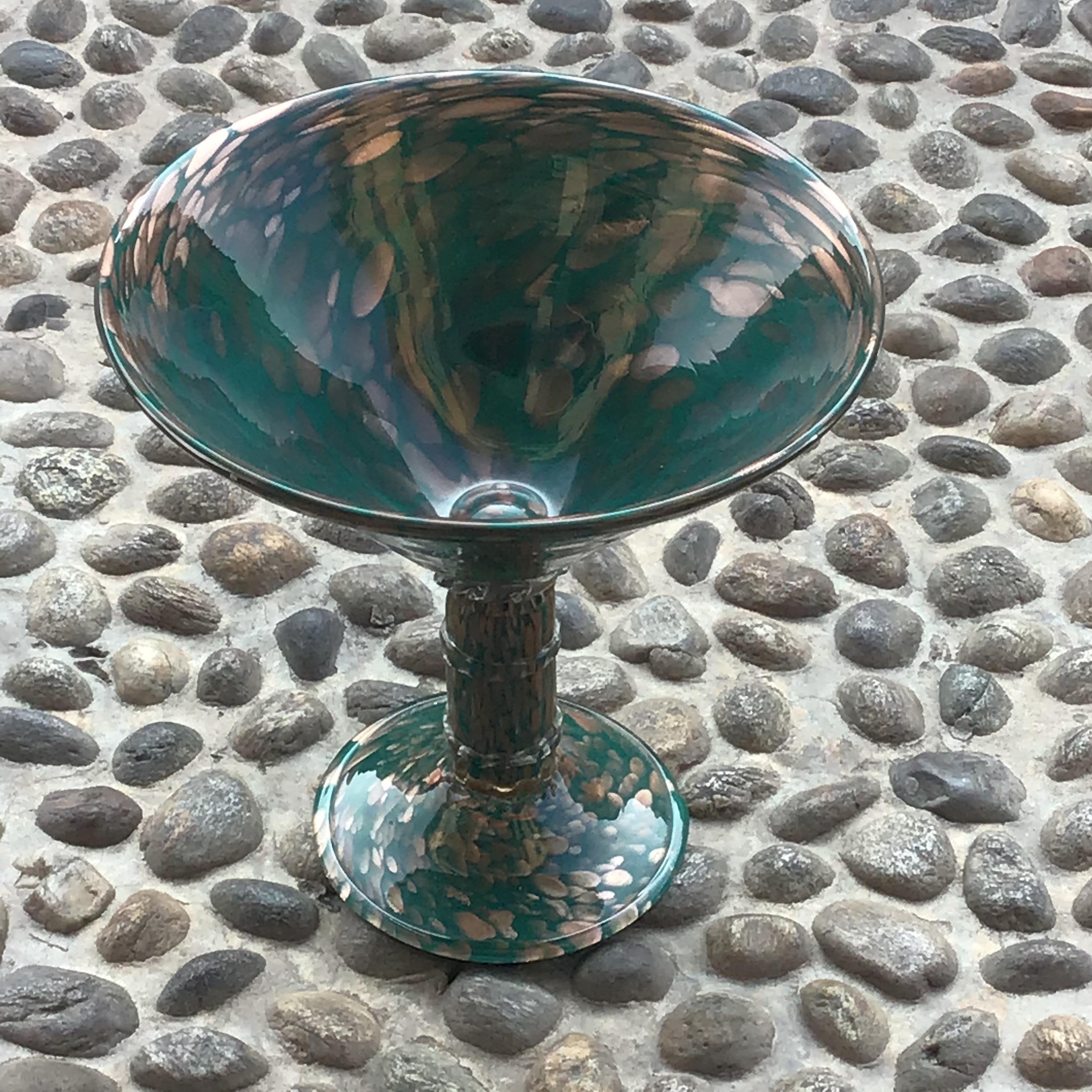 Seguso Centerpiece Murano Glass Gold 1958 Italy  In Excellent Condition For Sale In Milano, IT
