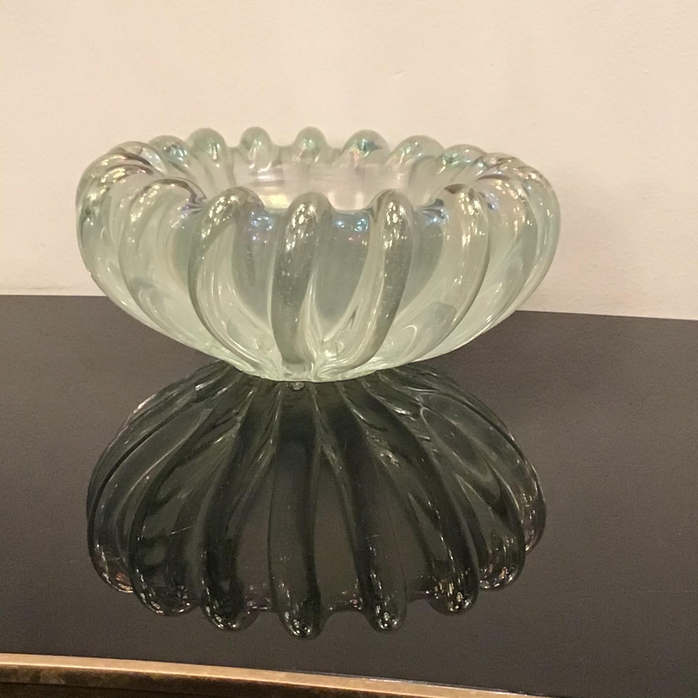 Other Seguso Centerpiece Murano Iridescent Glass, 1940, Italy  For Sale