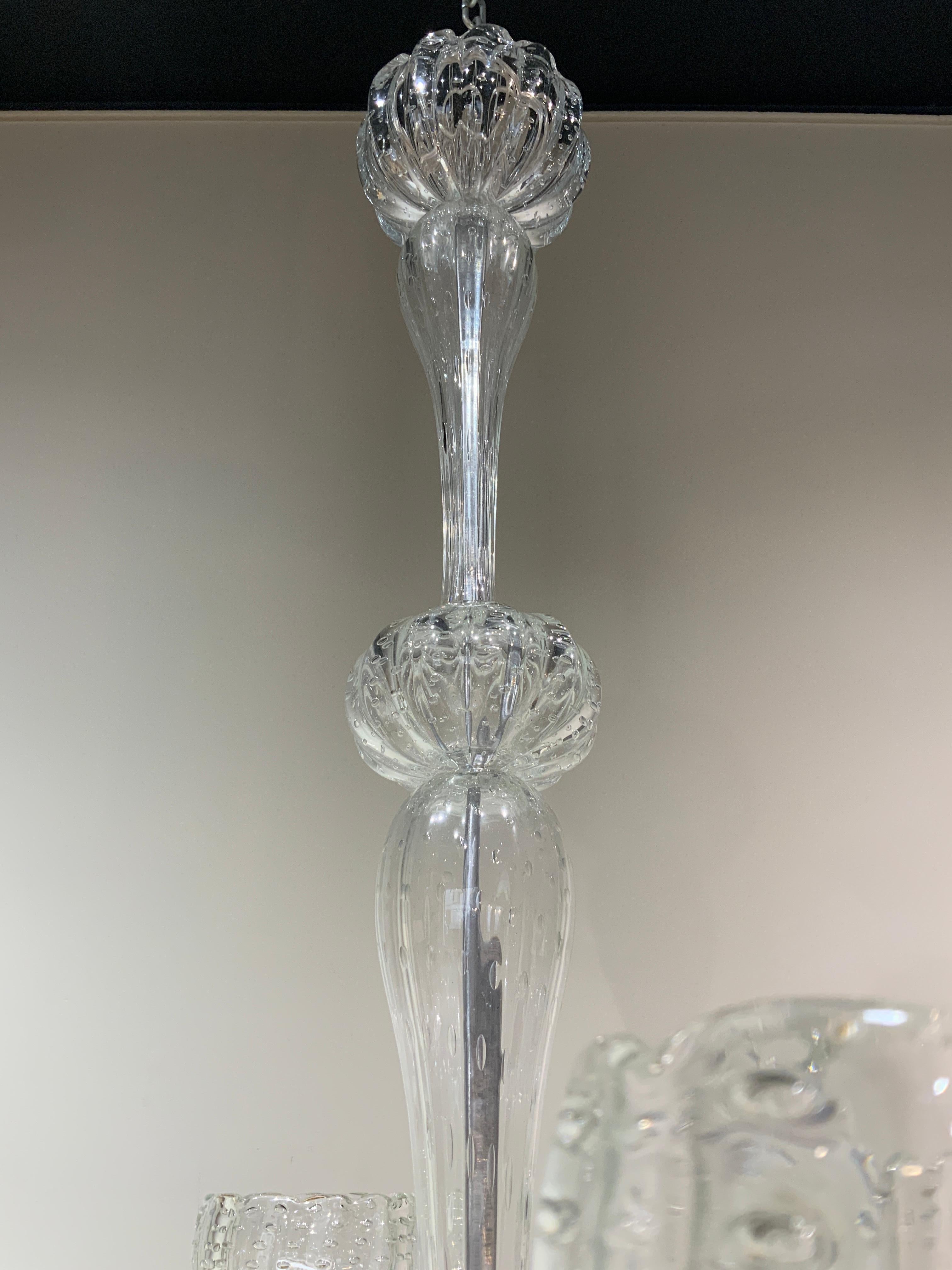 Mid-Century Modern Seguso chandelier italy Murano 1940 For Sale