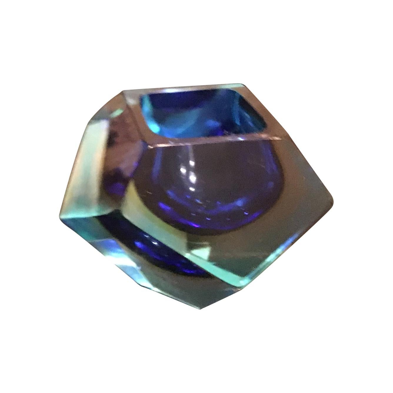 Seguso Flavio Poli Ashtray/Ciottola Murano Glass, 1950, Italy For Sale