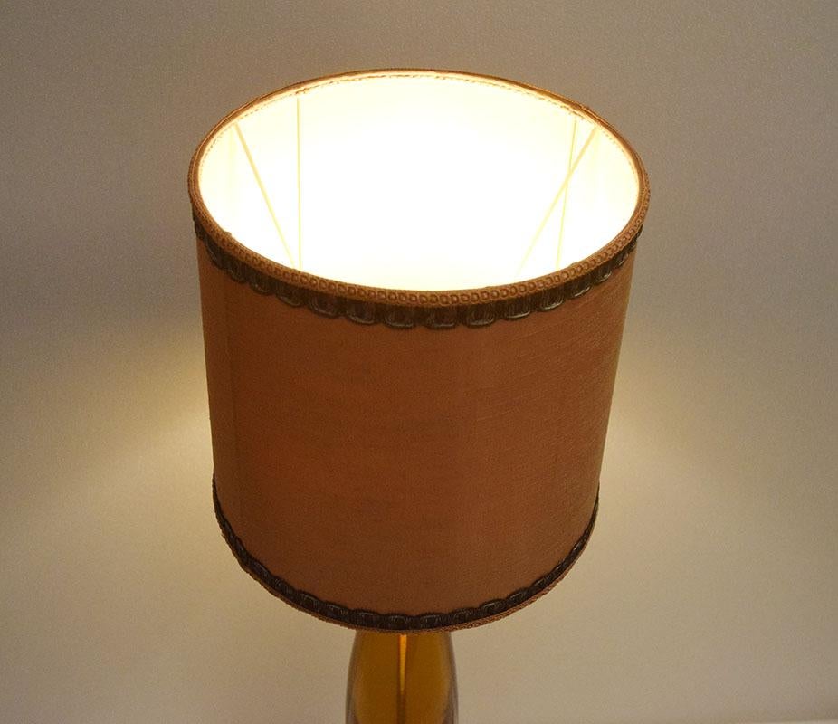 Seguso Flavio Poli large submerged glass lamp from Murano 1950s For Sale 1