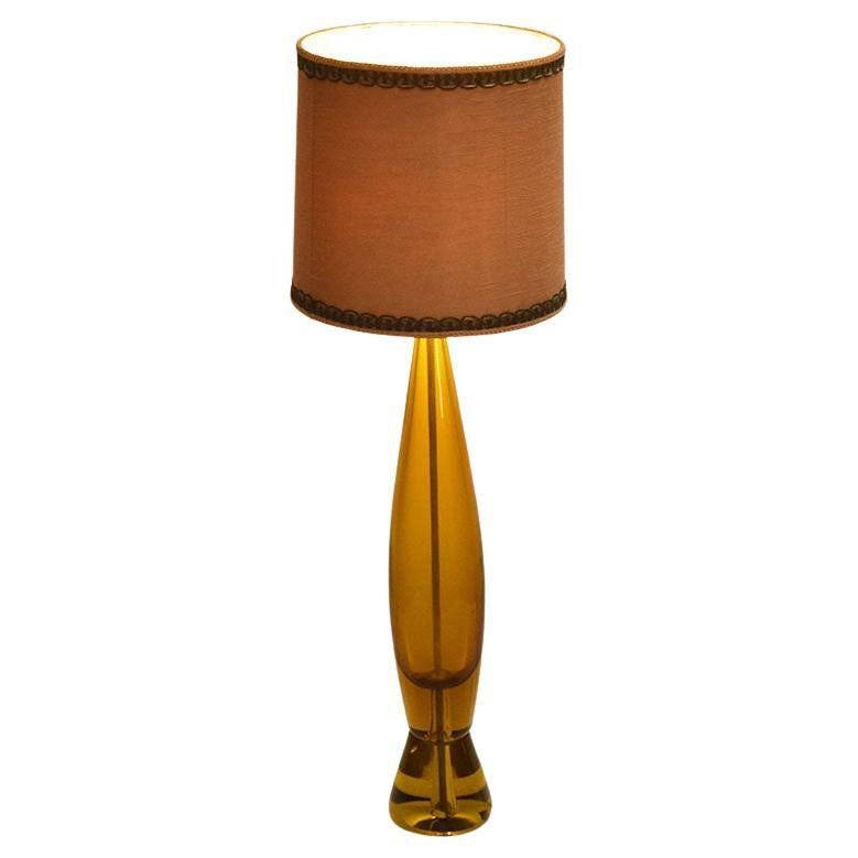Seguso Flavio Poli large submerged glass lamp from Murano 1950s