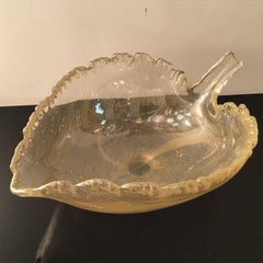 Seguso “Flavio Poli “ Murano Glass Gold 1950 Italy