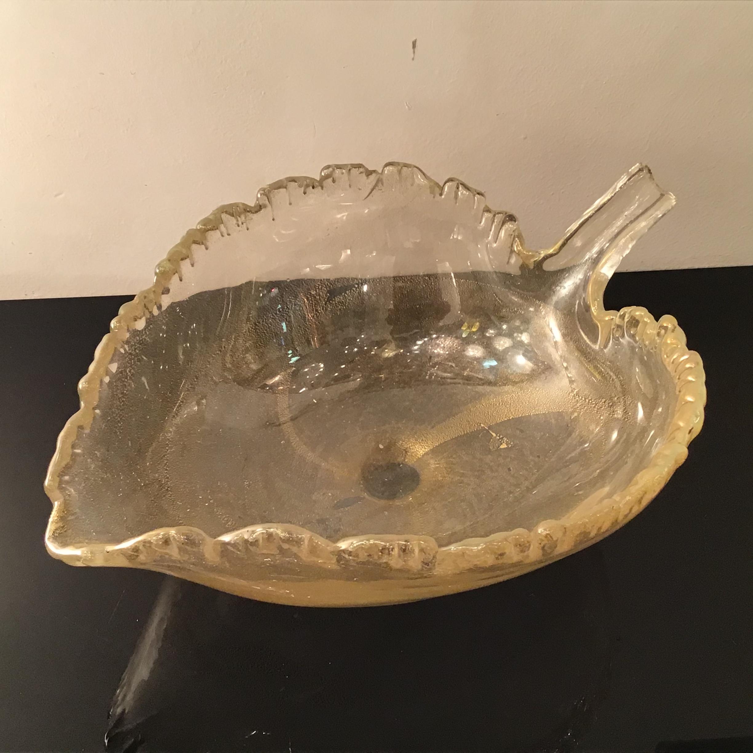 Other Seguso “Flavio Poli “ Murano Glass Gold 1950 Italy For Sale