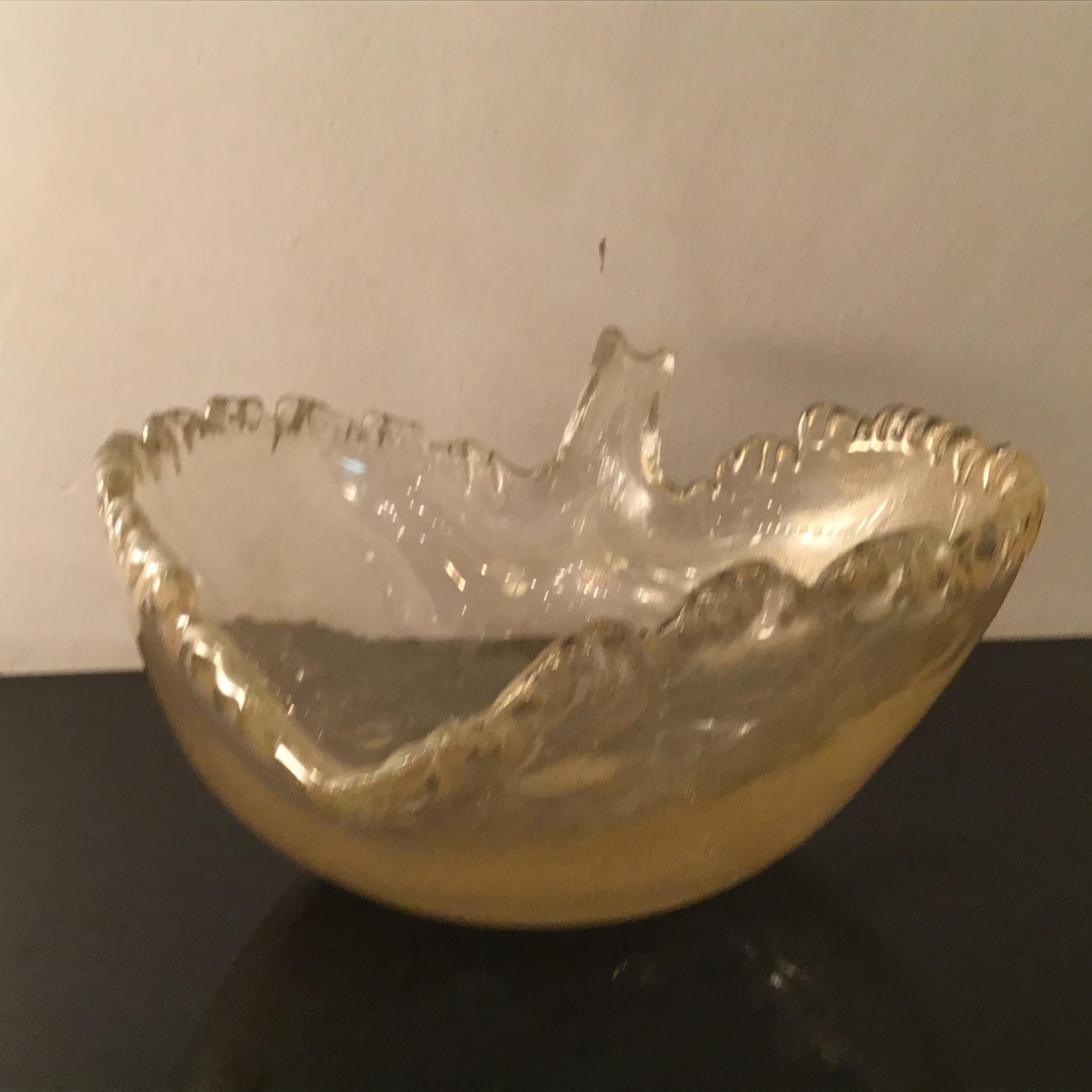 Seguso “Flavio Poli “ Murano Glass Gold 1950 Italy In Excellent Condition For Sale In Milano, IT