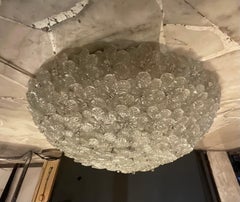 SEGUSO - FLAVIO POLI - Plafoniera a fiori in vetro di MURANO - ITALIA 1950 SEGUSO - FLAVIO POLI - Plafoniera a fiori in vetro di MURANO - ITALIA 1950