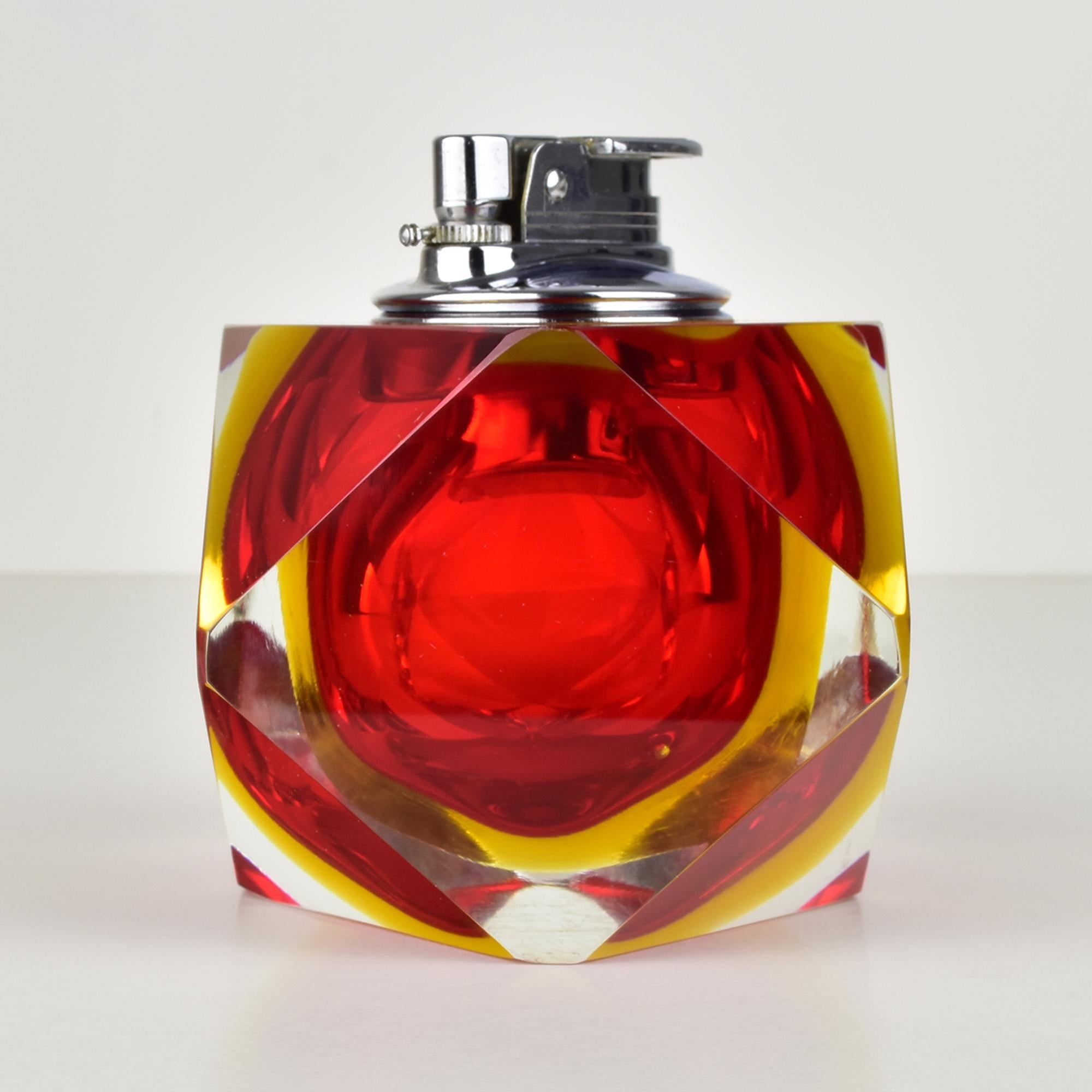 Seguso Flavio Poli Sommerso - Briquet de table vintage au design moderne du milieu du siècle dernier en vente 1