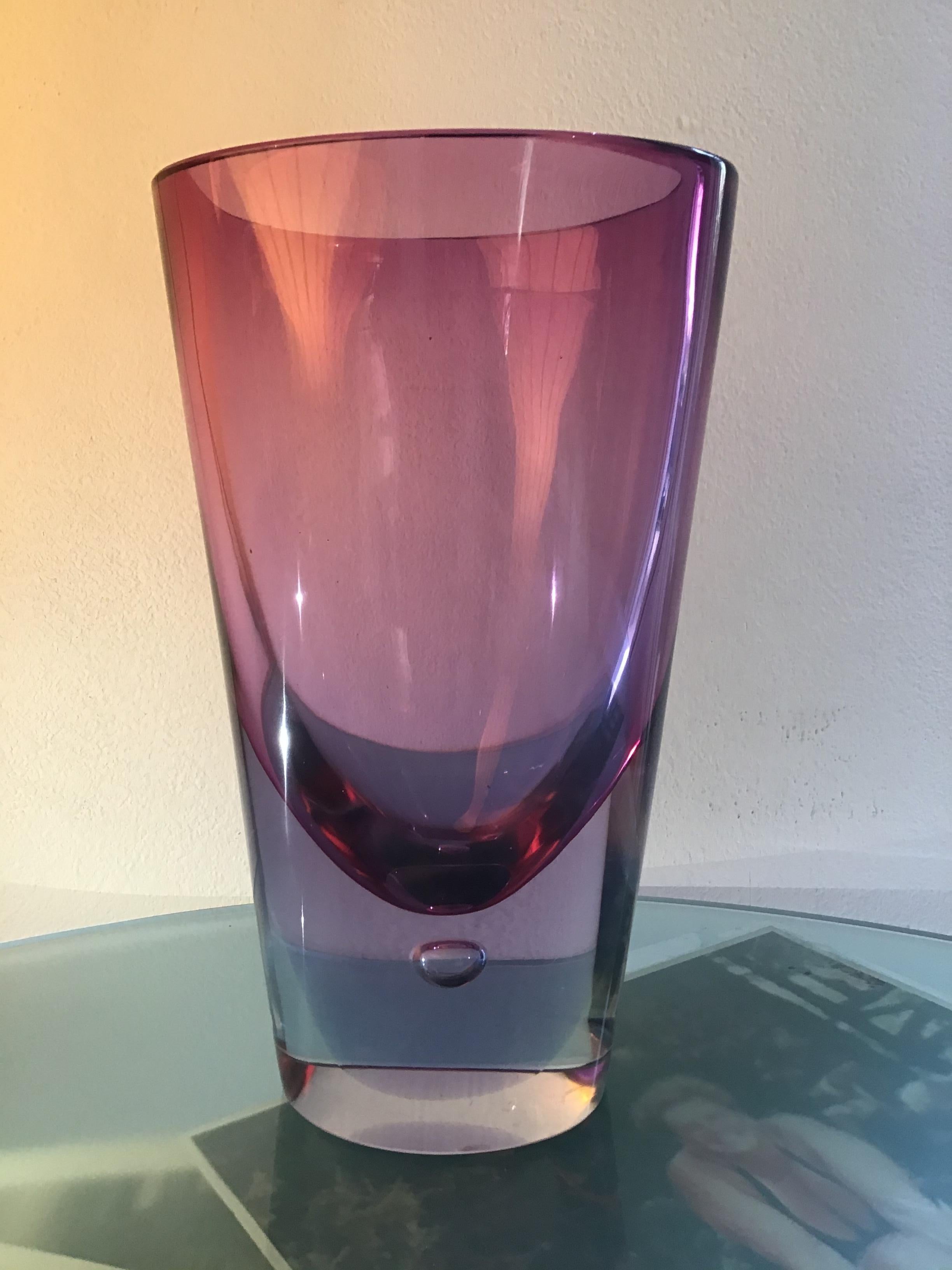 Other Seguso “Flavio Poli “Vase Glass, 1960, Italy For Sale