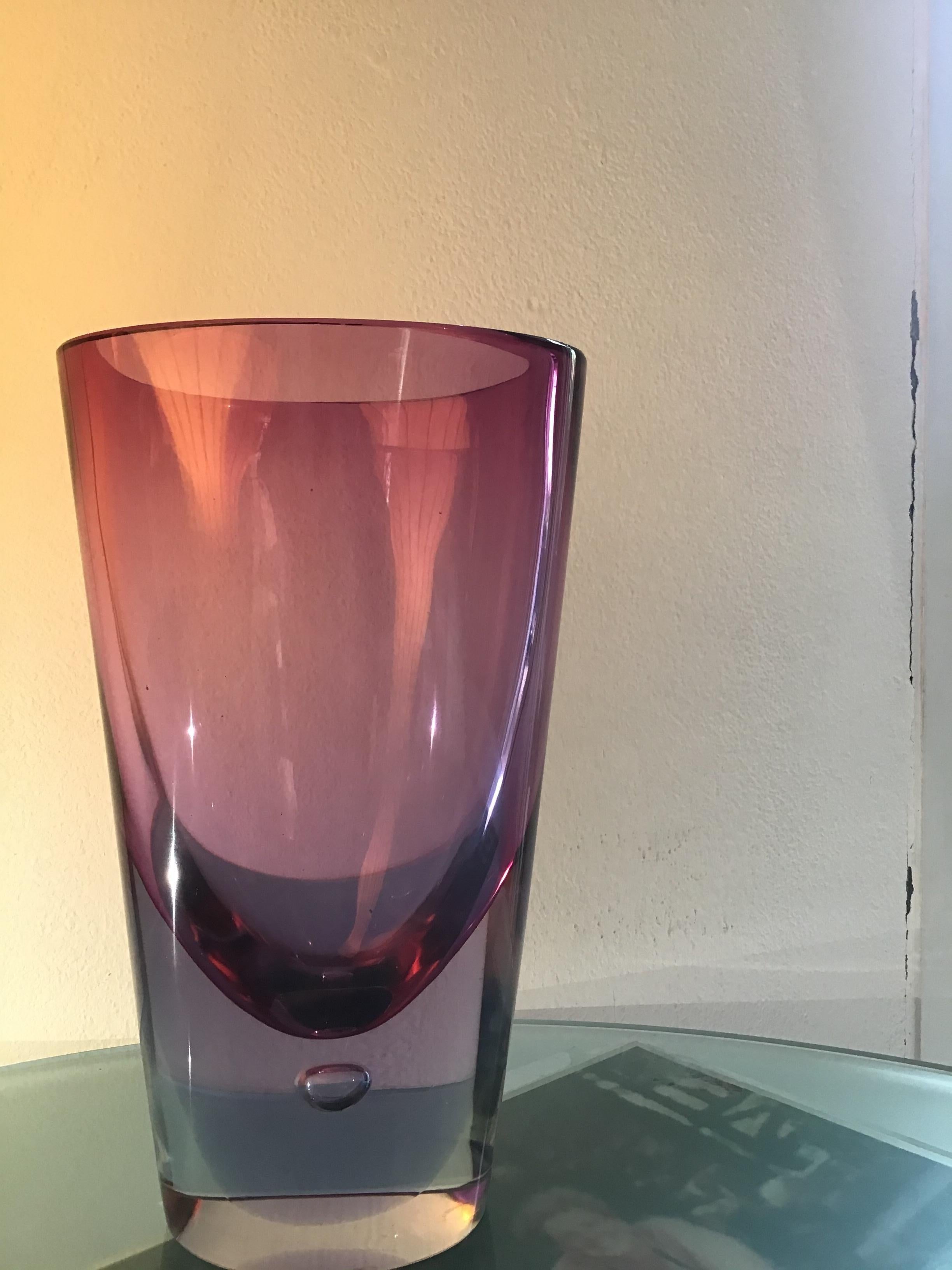 Seguso “Flavio Poli “Vase Glass, 1960, Italy For Sale 2