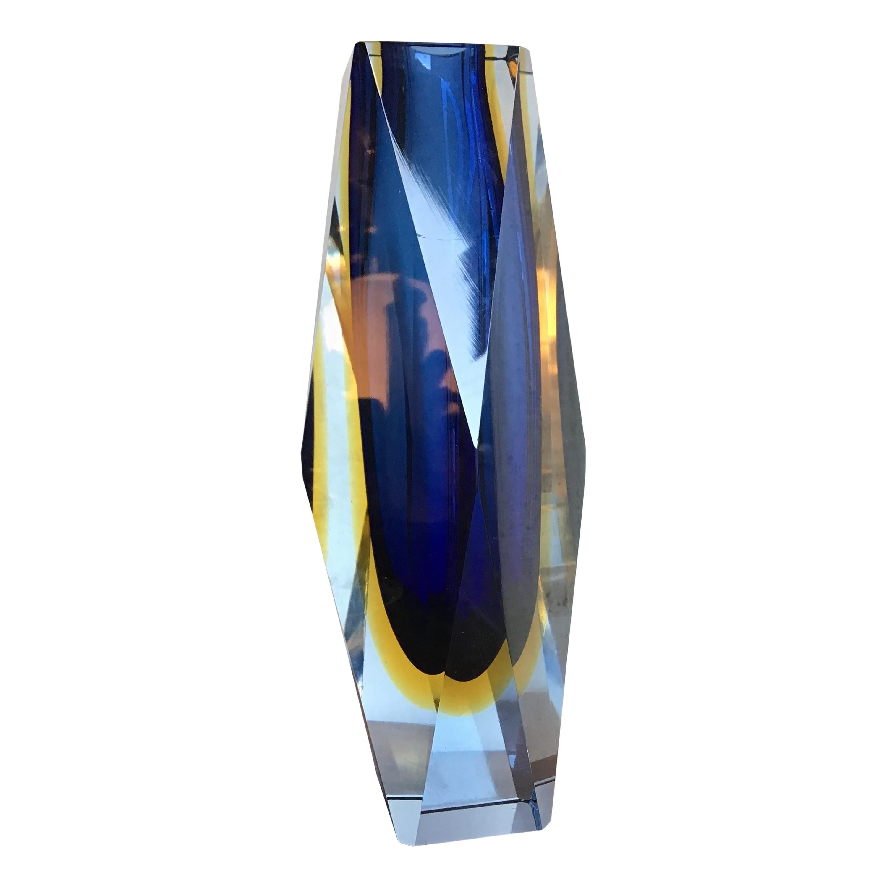 Seguso “Flavio Poli” Vase Murano Glass, 1950, Italy