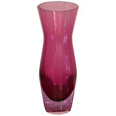 Seguso Flavio Poli Vase Murano Glass, 1950, Italy 