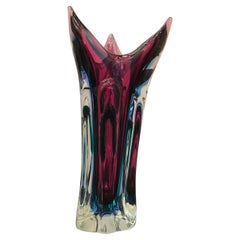 Vaso Seguso "Flavio Poli" in vetro di Murano, 1950, Italia