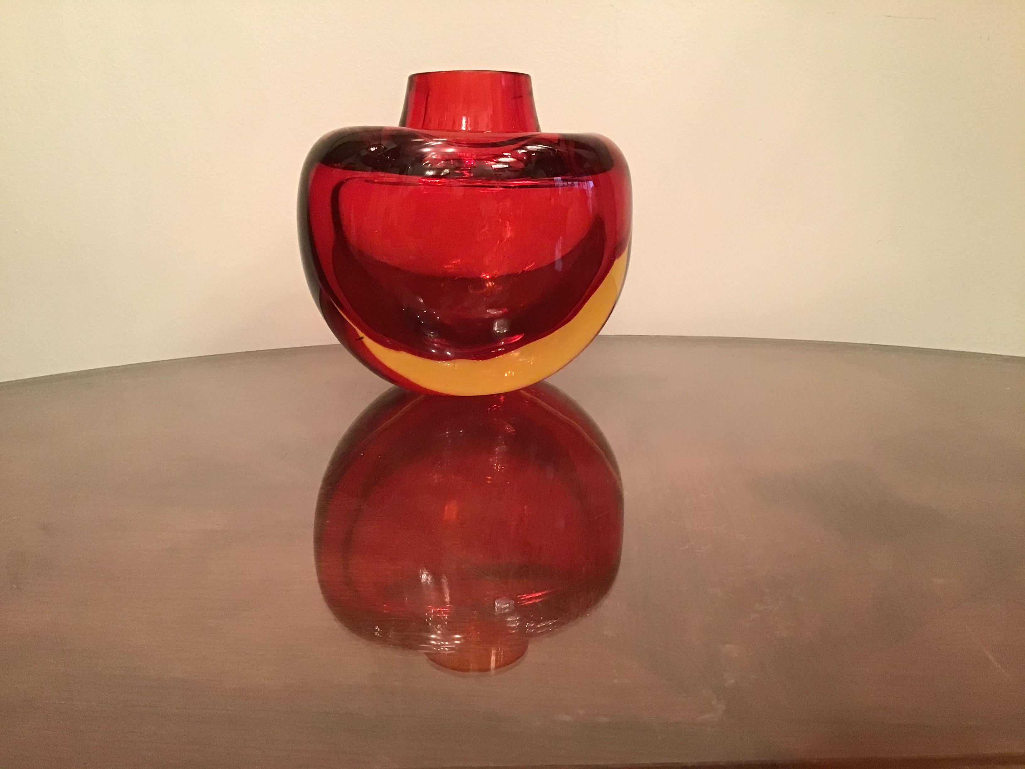 Seguso Flavio Poli Vase Murano Glass, 1955, Italy 6
