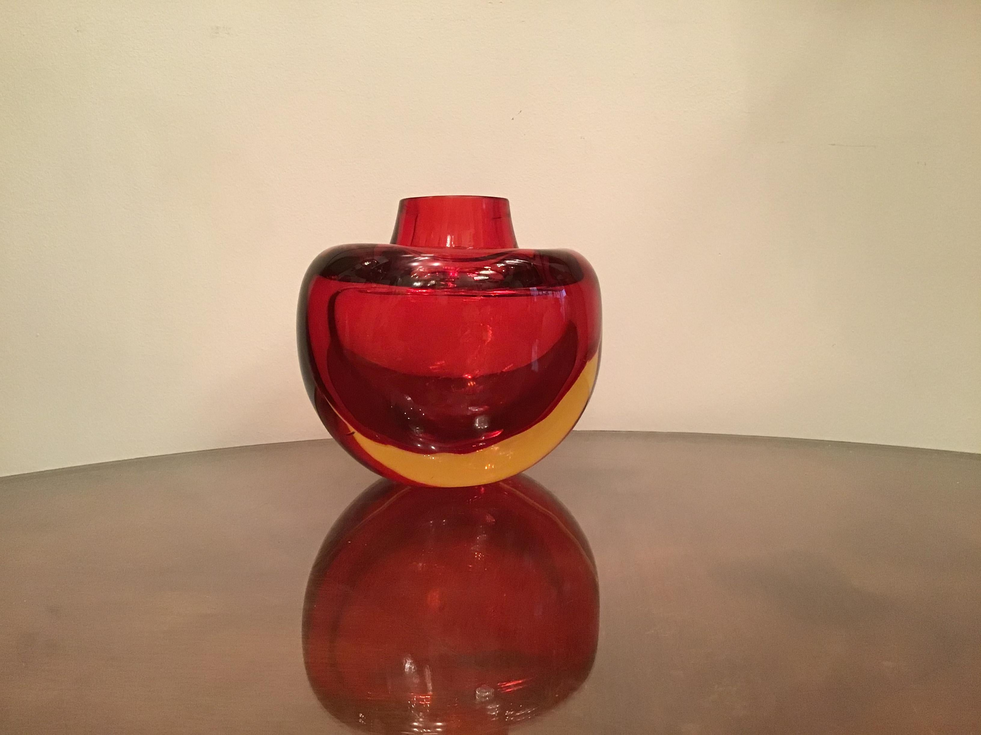 Seguso Flavio Poli Vase Murano Glass, 1955, Italy 8