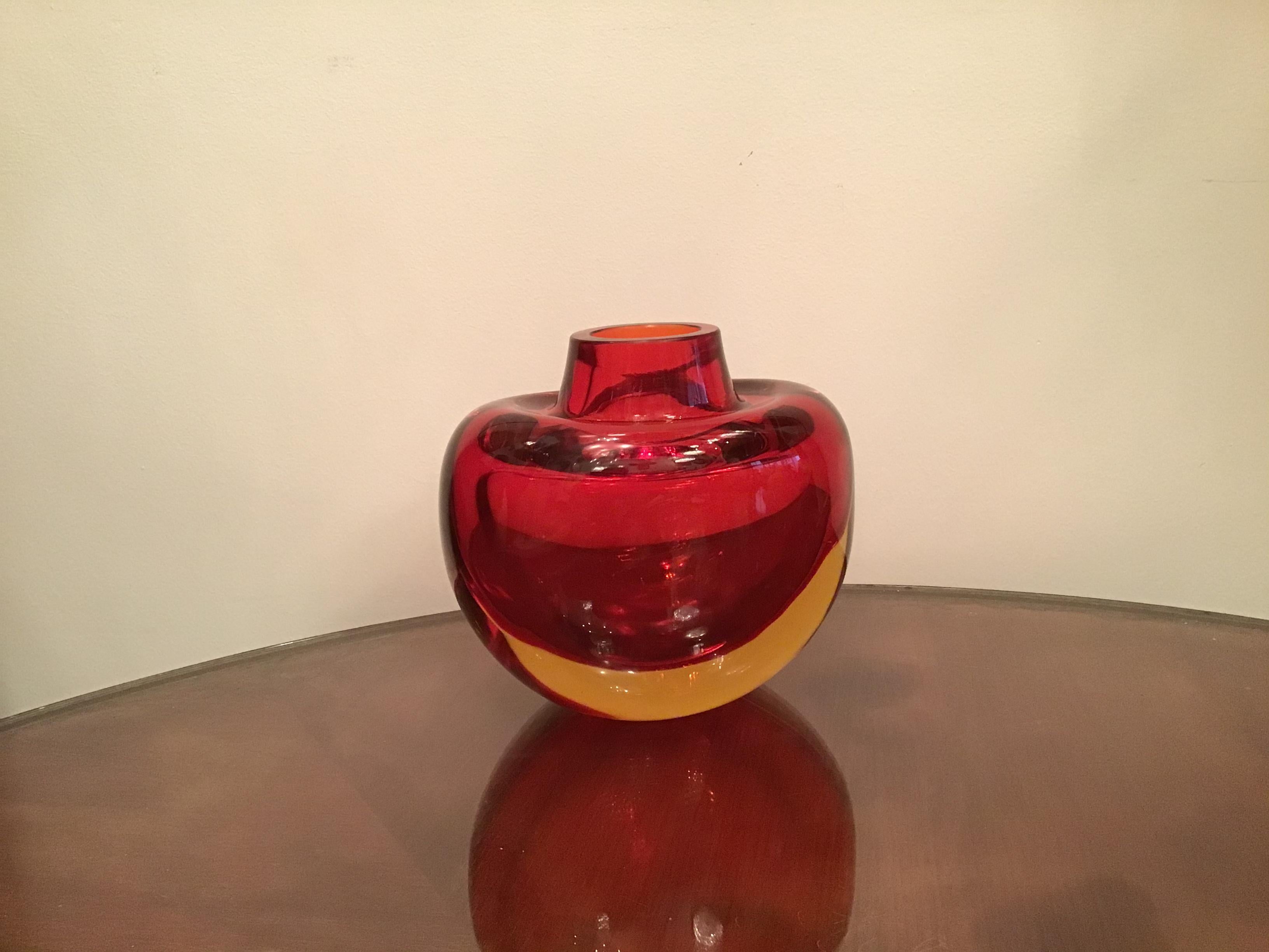 Seguso Flavio Poli Vase Murano Glass, 1955, Italy 9