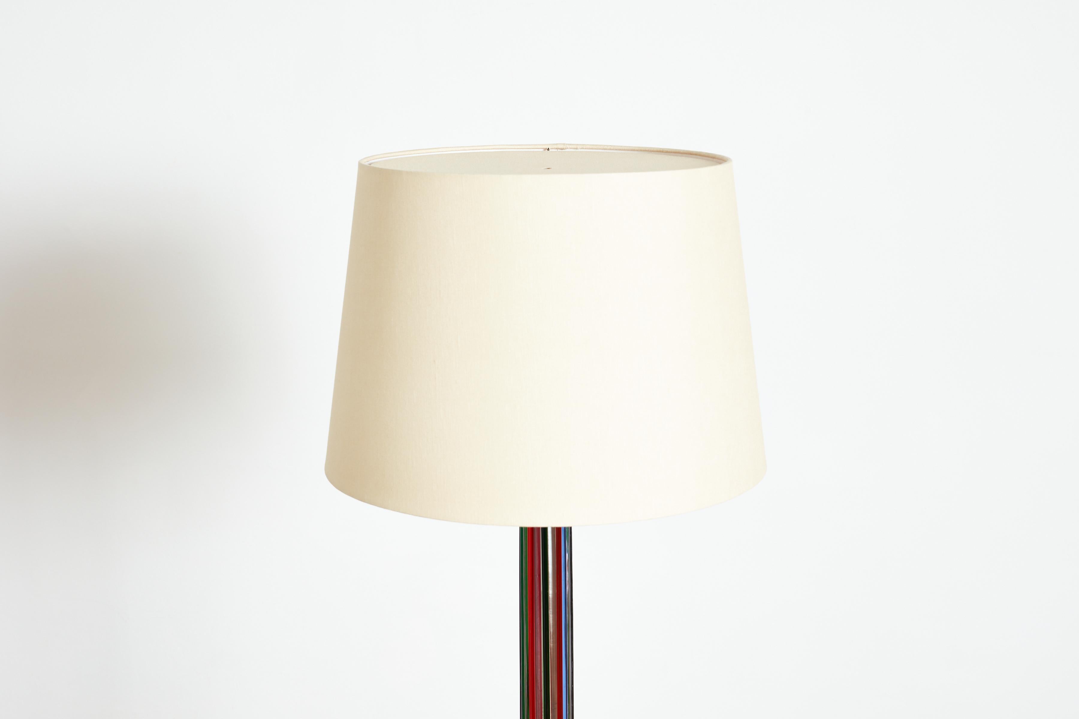 Lampada da terra Seguso con vetro colorato arcobaleno 6
