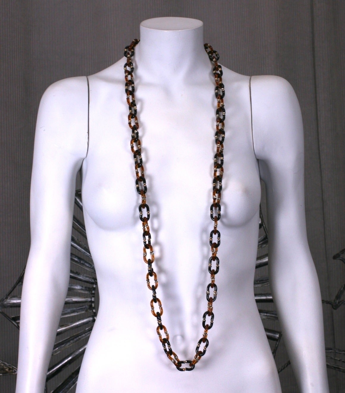 Women's Seguso for Chanel Glass Link Chain For Sale