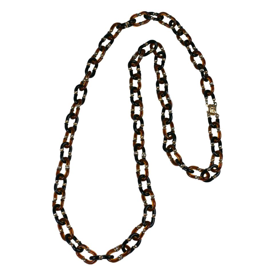 Seguso for Chanel Glass Link Chain For Sale