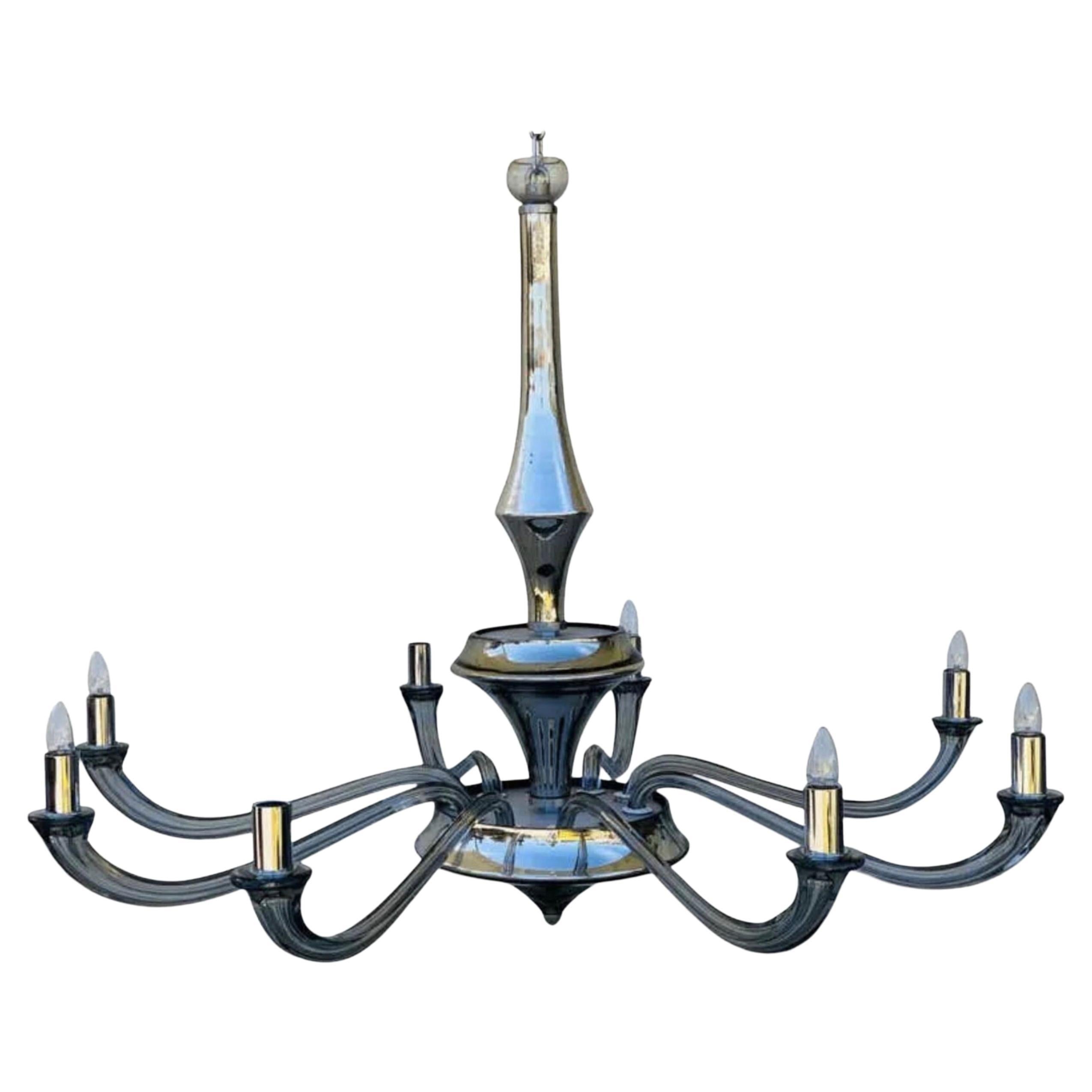Seguso for Donghia Murano Glass Chandelier For Sale