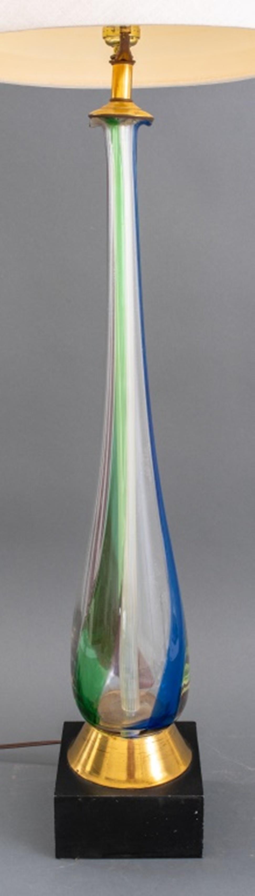 Mid-Century Modern Seguso for Marbro Murano Table Lamps, Pair