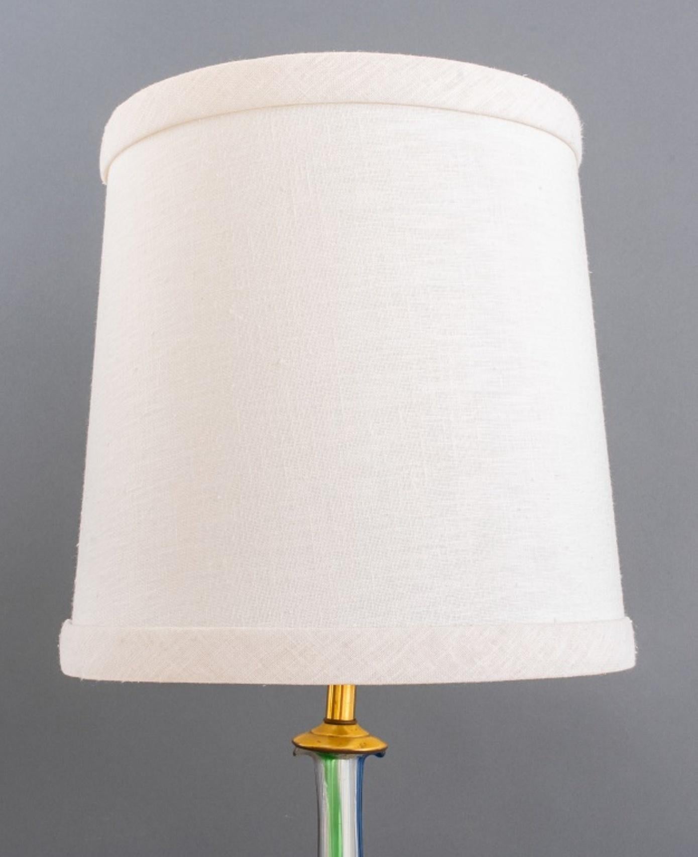 Seguso for Marbro Murano Table Lamps, Pair In Good Condition In New York, NY