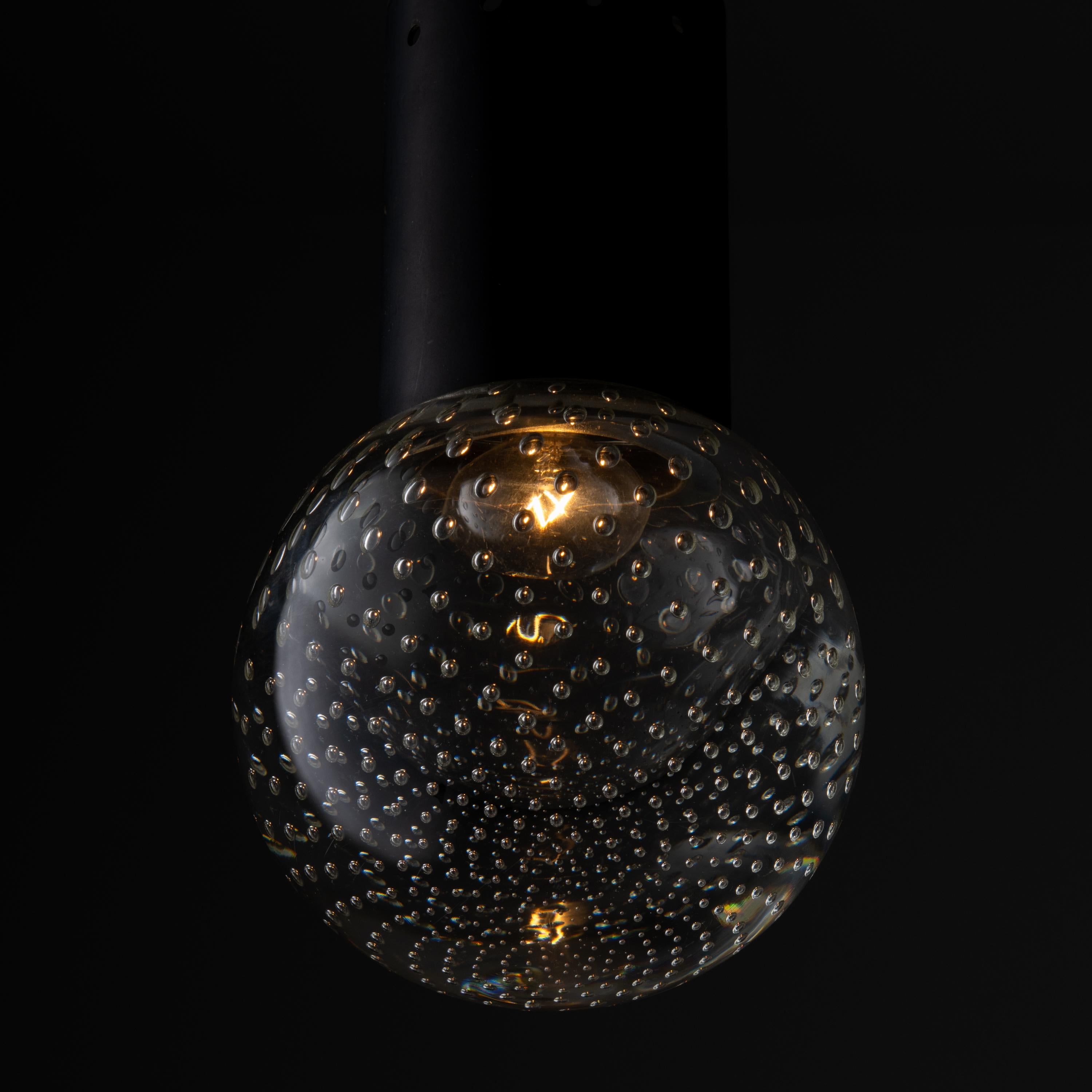 Mid-Century Modern Seguso Glass Pendants by Gino Sarfatti for Arteluce  For Sale