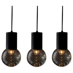Lampes  suspension en verre Seguso de Gino Sarfatti pour Arteluce