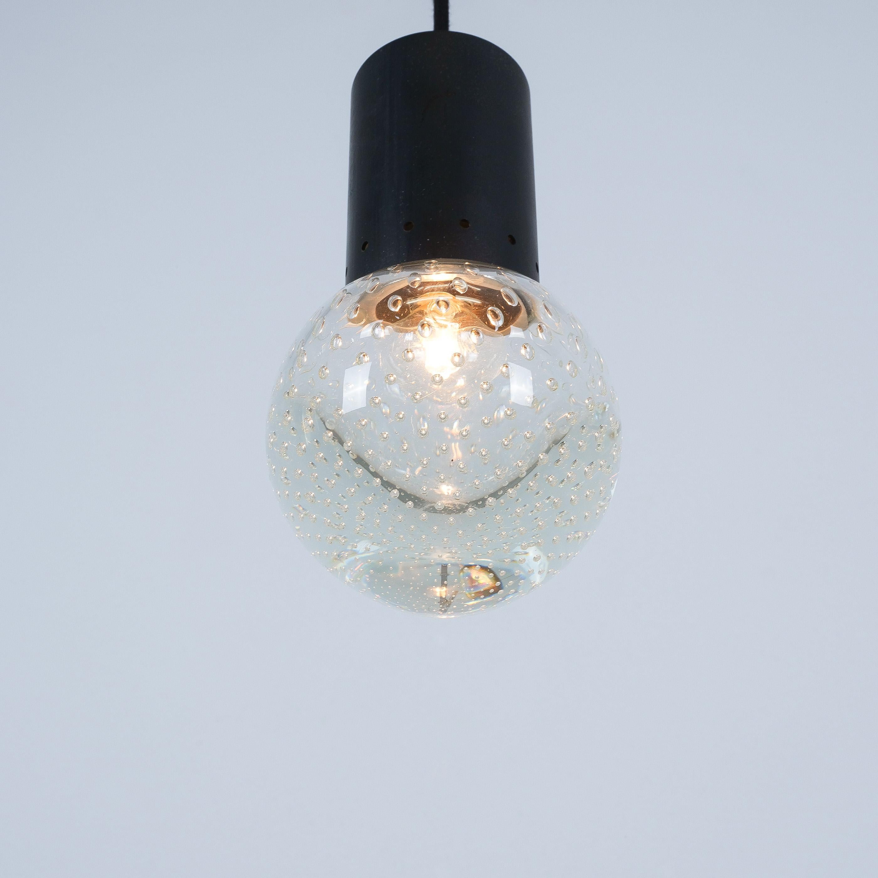 Laccato Ciondoli in vetro di Seguso (coppia) di Gino Sarfatti for Arteluce, 1960 in vendita
