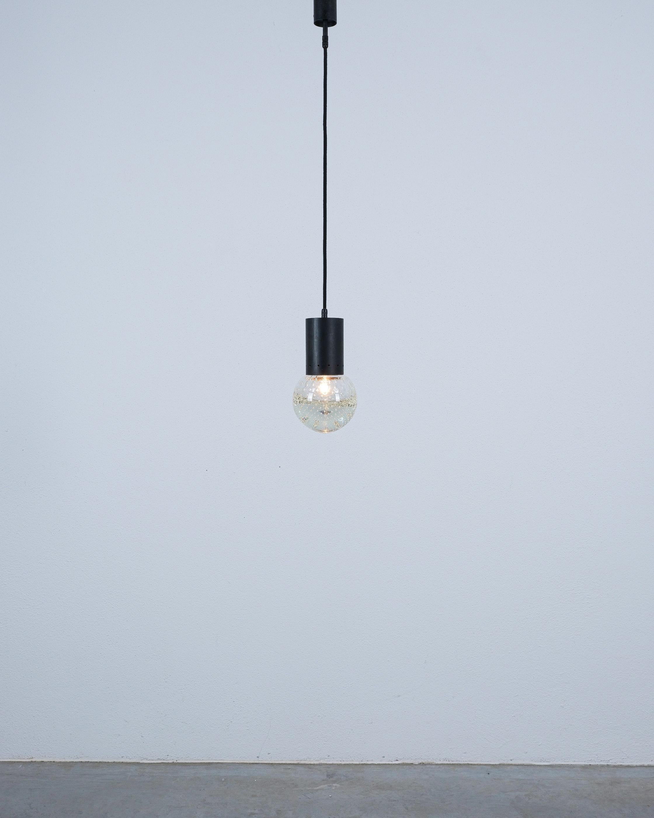 Ottone Ciondoli in vetro di Seguso (coppia) di Gino Sarfatti for Arteluce, 1960 in vendita