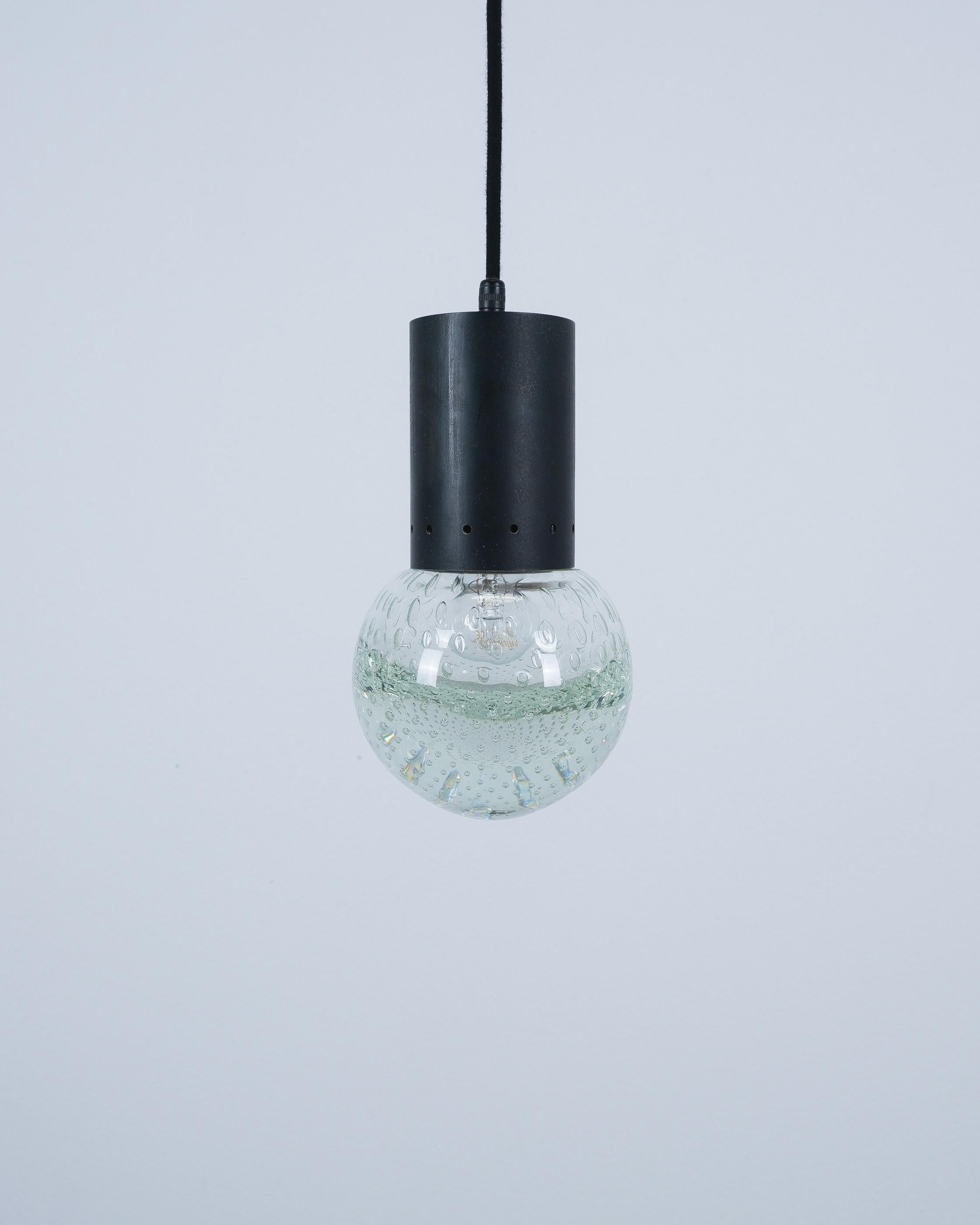 Ciondoli in vetro di Seguso (coppia) di Gino Sarfatti for Arteluce, 1960 in vendita 1