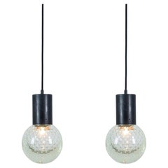 Lampes à suspension Seguso de Gino Sarfatti pour Arteluce, 1960