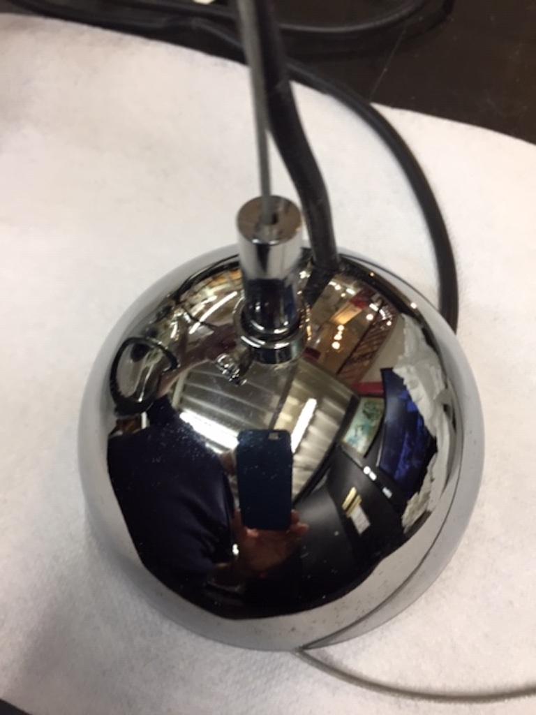Lampe à suspension globe en verre gris Seguso en vente 1