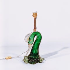 Seguso. Hollywood Regency Murano glass table lamp, Italy, 1940s