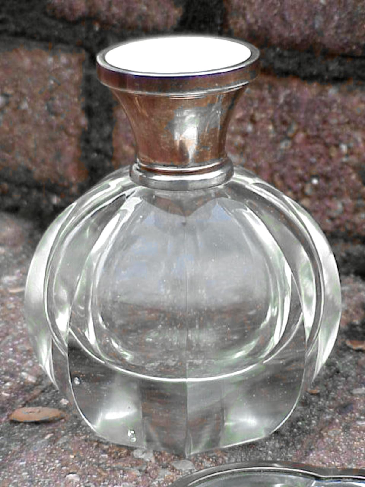 Art Deco Seguso Italy design elegant vanity set decò years '30 in glass For Sale