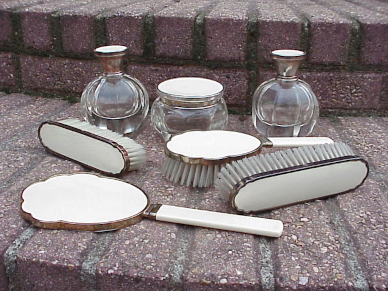 Seguso Italy design elegant vanity set decò years '30 in glass For Sale 1
